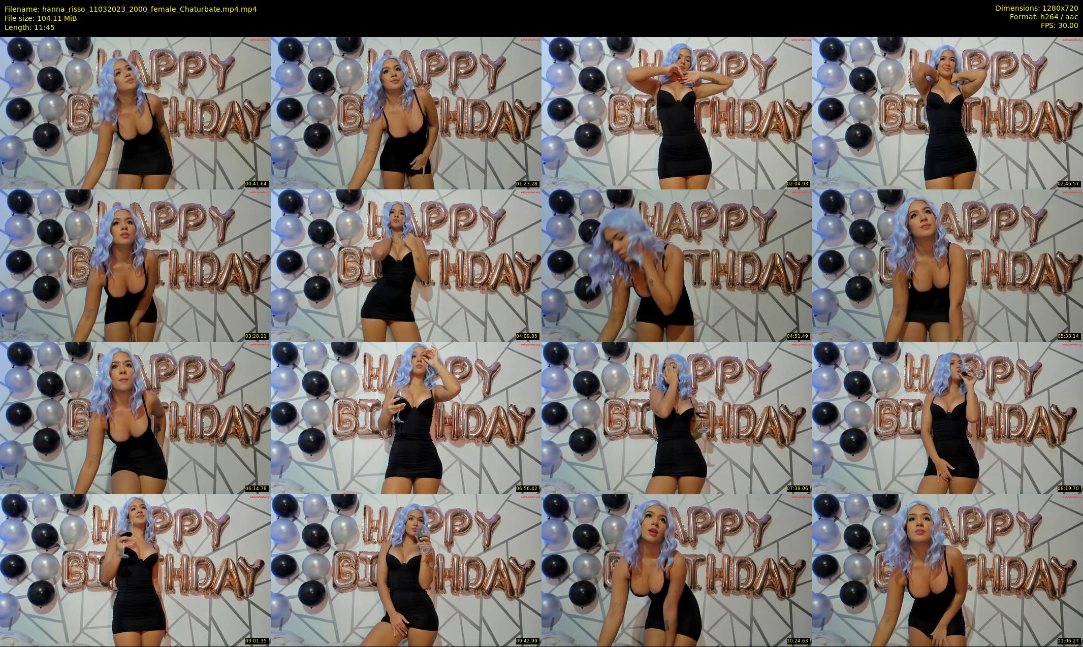 hanna_risso — 12 minute Chaturbate female cam show recording, 720p, Mar 11, 2023