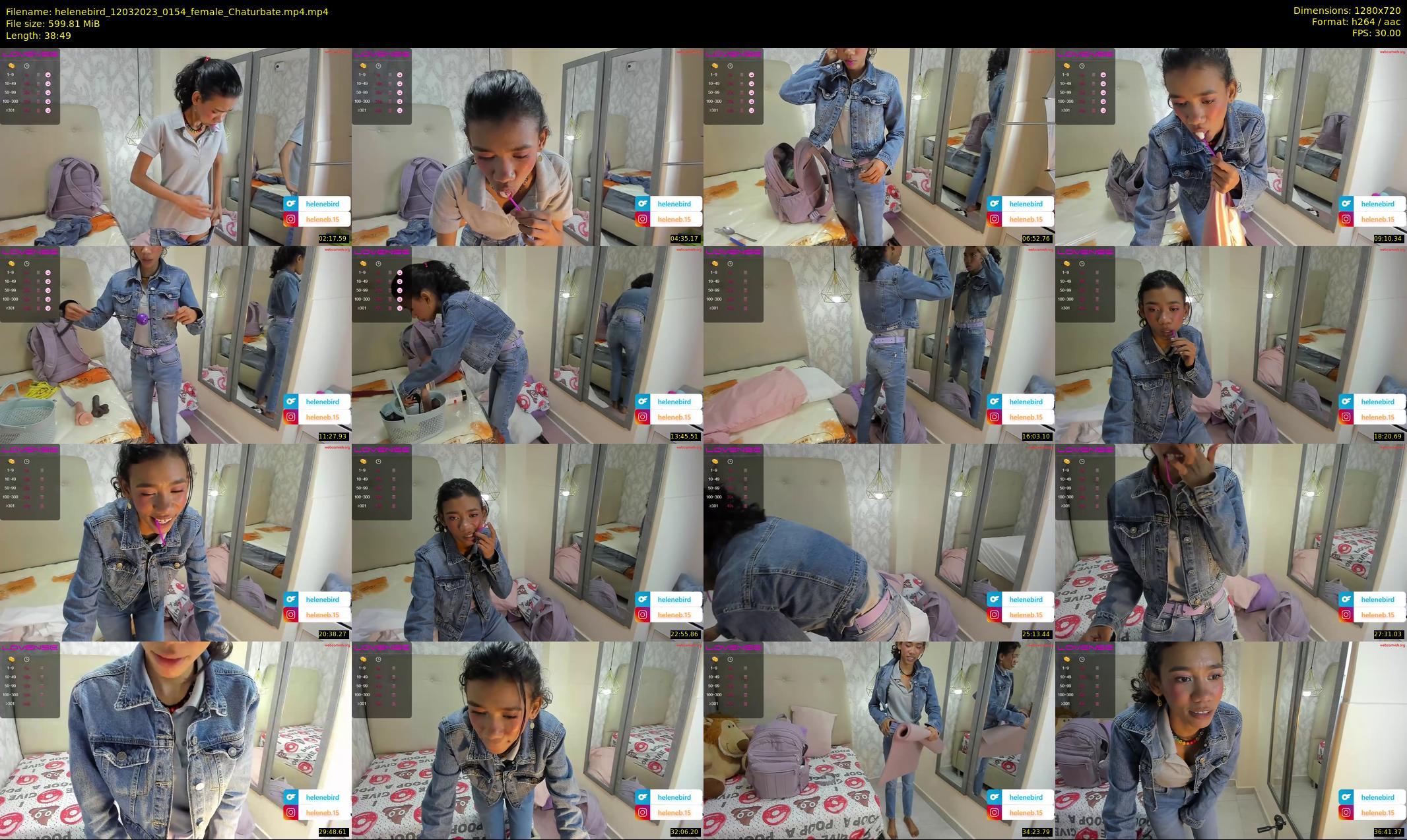 helenebird — 39 minute Chaturbate female cam show recording, 720p, Mar 12, 2023