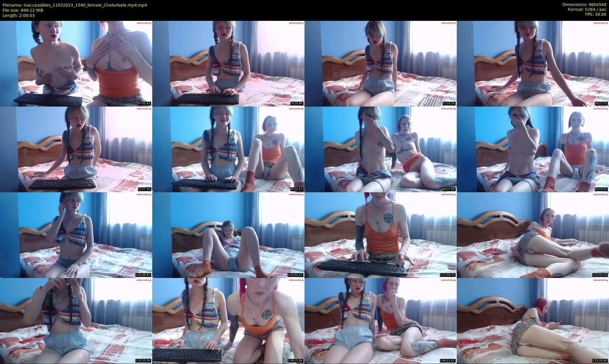 inaccessibles — 121 minute Chaturbate female cam show recording, 480p, Mar 11, 2023