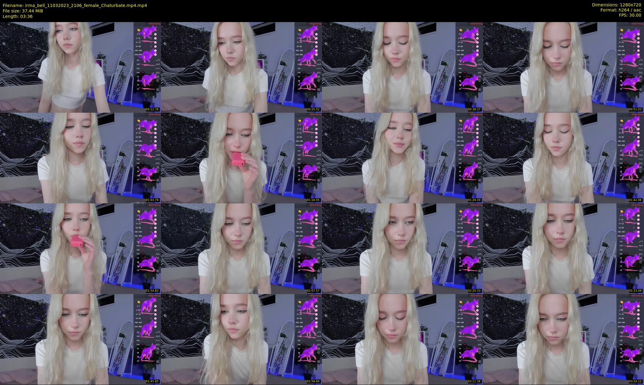 irma_bell — 4 minute Chaturbate female cam show recording, 720p, Mar 11, 2023