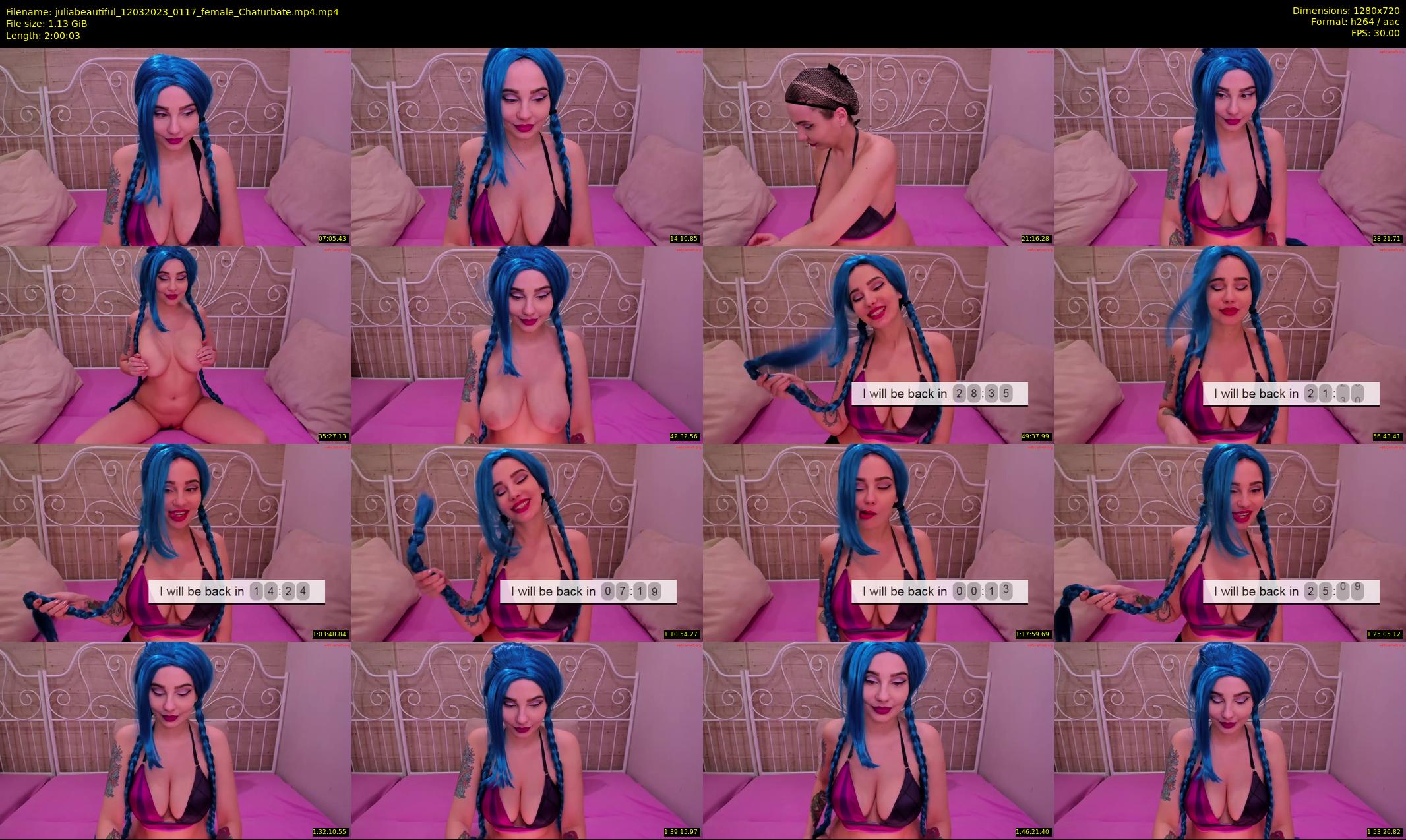 juliabeautiful — 121 minute Chaturbate female cam show recording, 720p, Mar 12, 2023