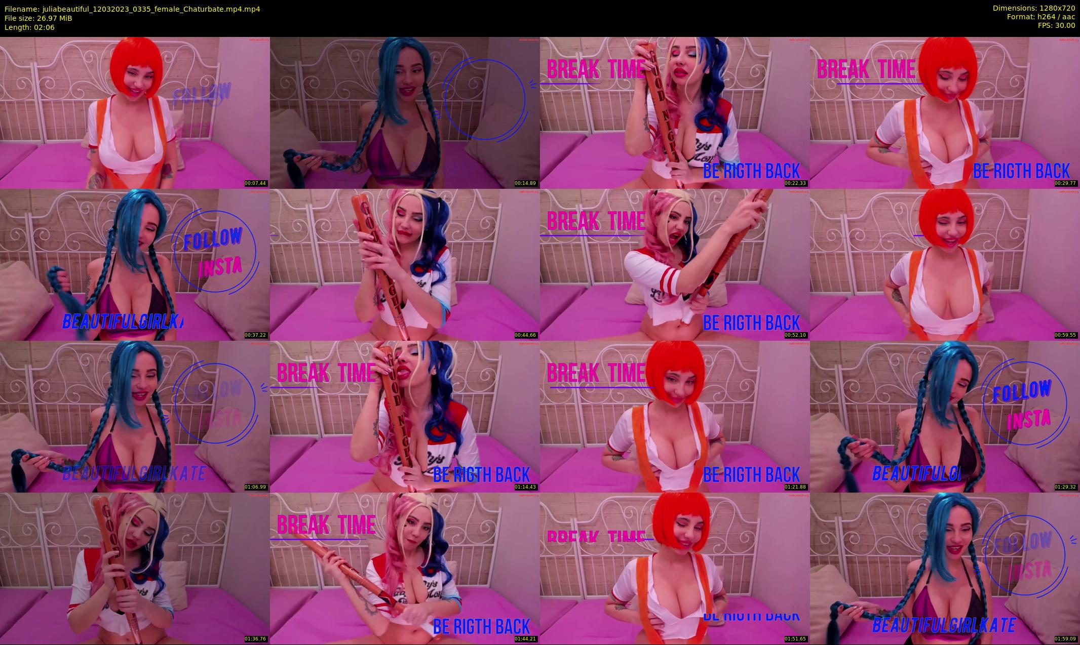 juliabeautiful — 3 minute Chaturbate female cam show recording, 720p, Mar 12, 2023
