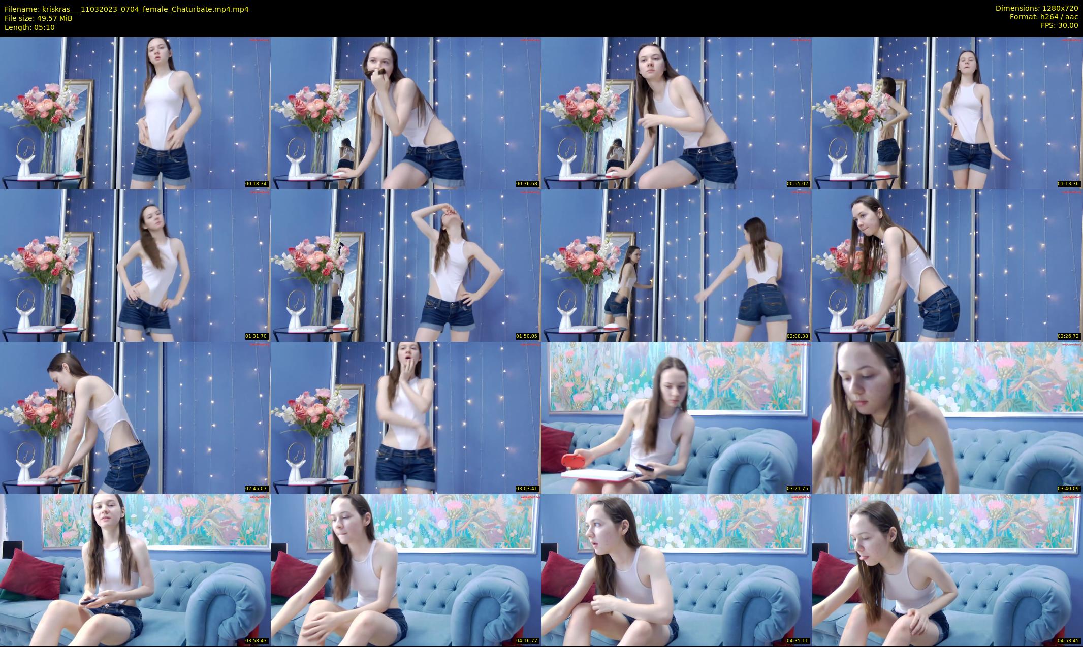 kriskras__ — 6 minute Chaturbate female cam show recording, 720p, Mar 11, 2023