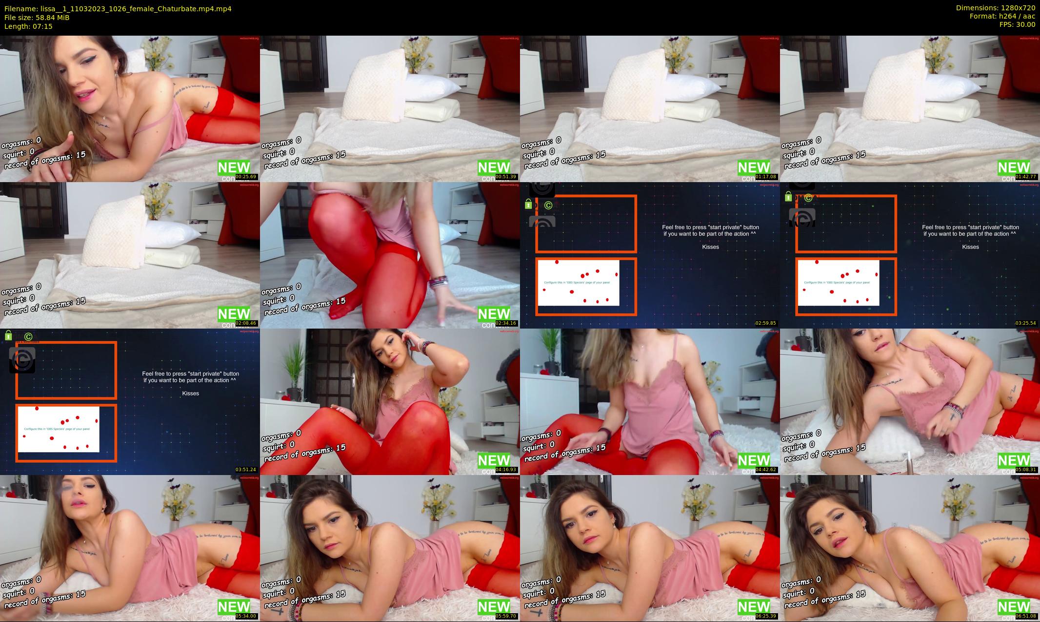lissa__1 — 8 minute Chaturbate female cam show recording, 720p, Mar 11, 2023
