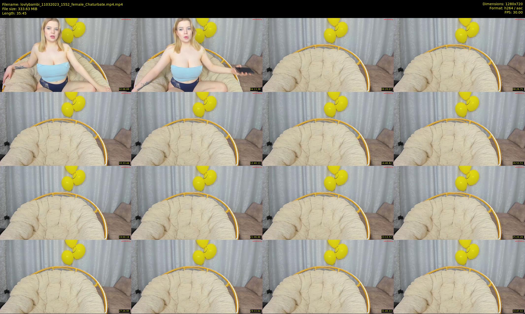 lovlybambi — 36 minute Chaturbate female cam show recording, 720p, Mar 11, 2023