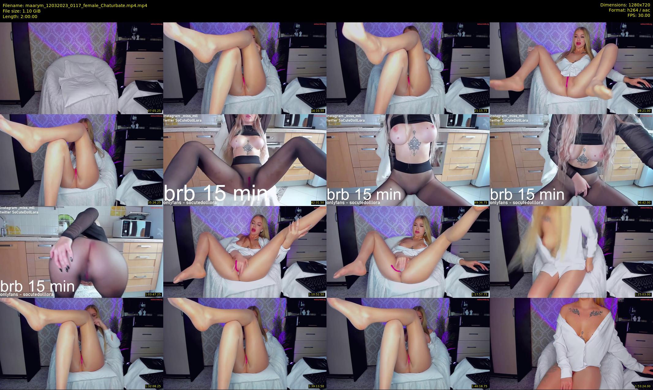 maarym — 120 minute Chaturbate couple cam show recording, 720p, Mar 12, 2023