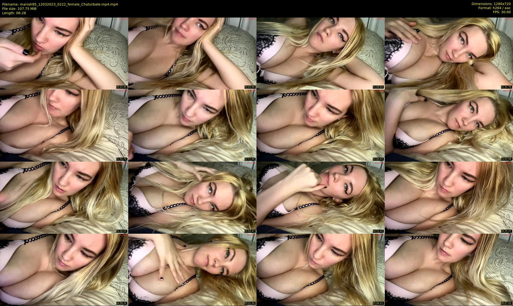 mariah95 — 7 minute Chaturbate female cam show recording, 720p, Mar 12, 2023
