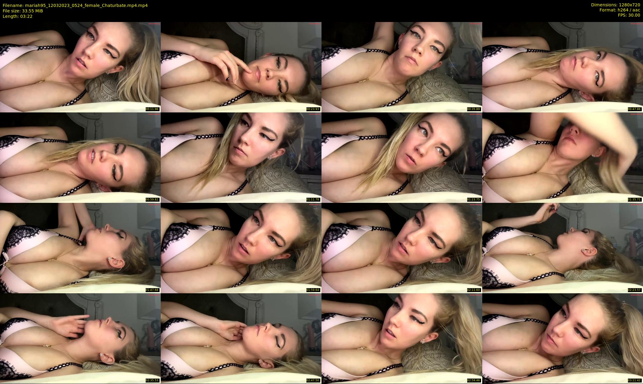 mariah95 — 4 minute Chaturbate female cam show recording, 720p, Mar 12, 2023