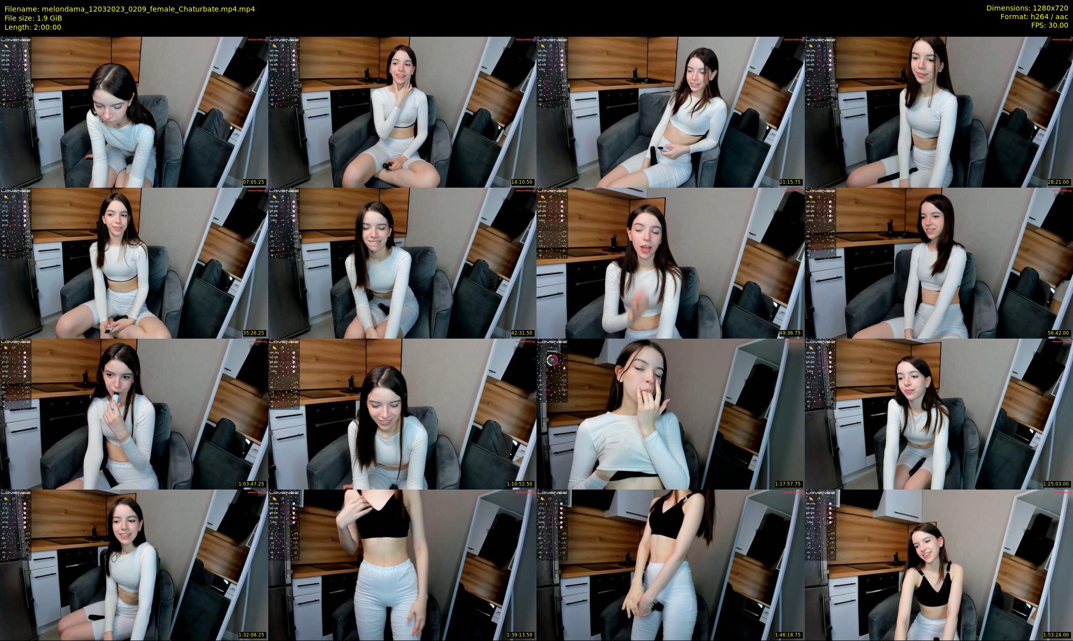 melondama — 120 minute Chaturbate female cam show recording, 720p, Mar 12, 2023