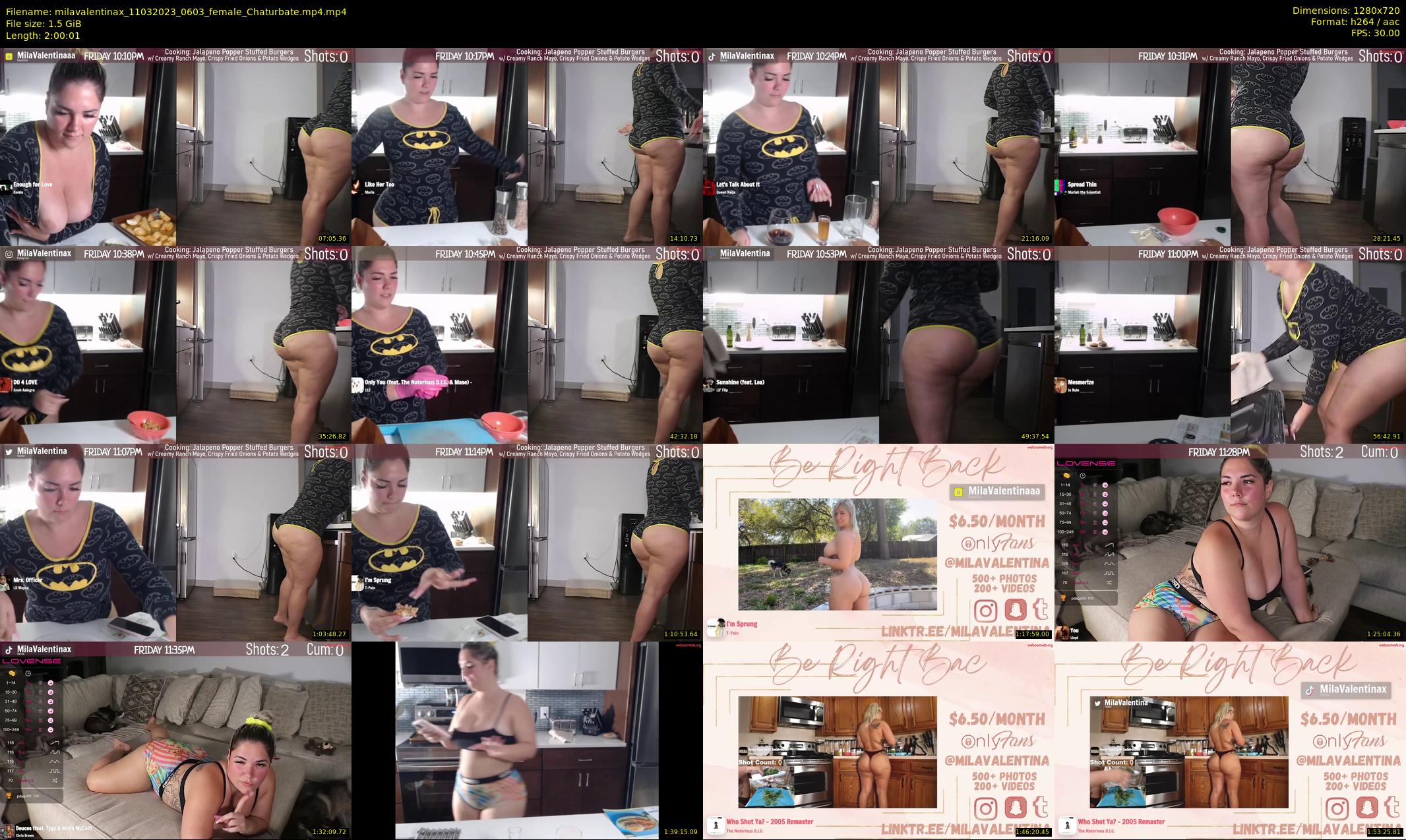 milavalentinax — 121 minute Chaturbate female cam show recording, 720p, Mar 11, 2023