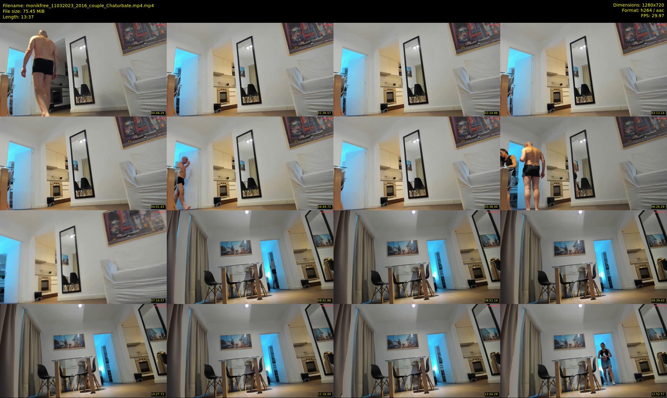 monikfree — 14 minute Chaturbate couple cam show recording, 720p, Mar 11, 2023
