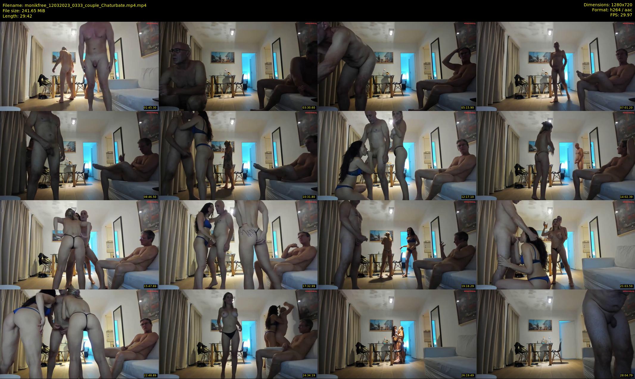 monikfree — 30 minute Chaturbate couple cam show recording, 720p, Mar 12, 2023