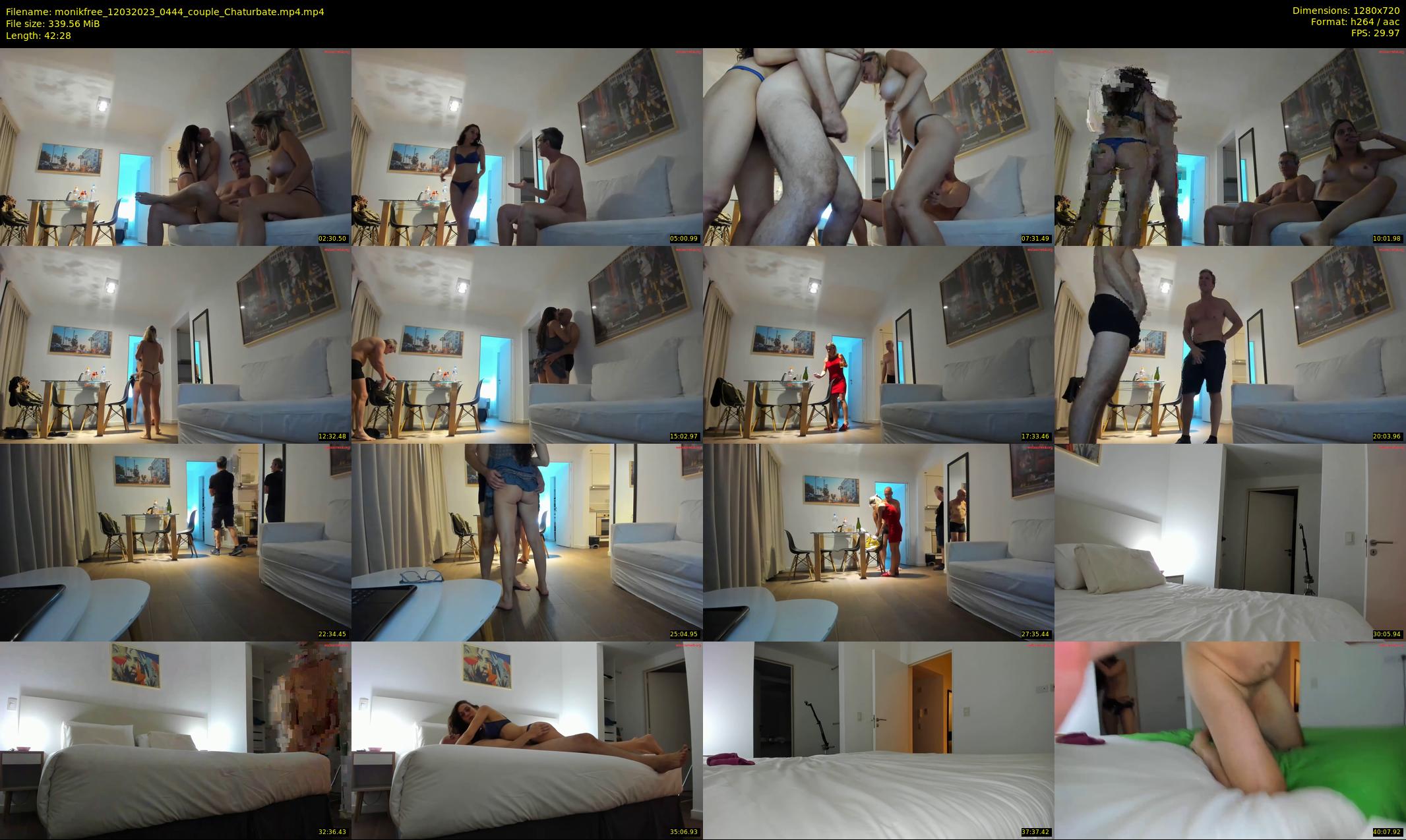 monikfree — 43 minute Chaturbate couple cam show recording, 720p, Mar 12, 2023