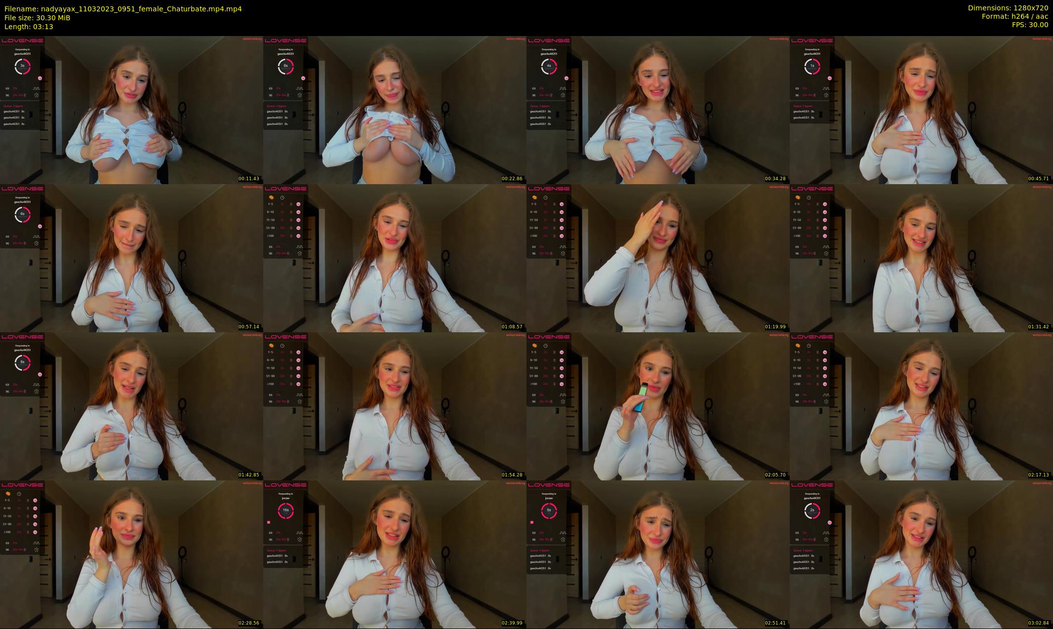 nadyayax — 4 minute Chaturbate female cam show recording, 720p, Mar 11, 2023