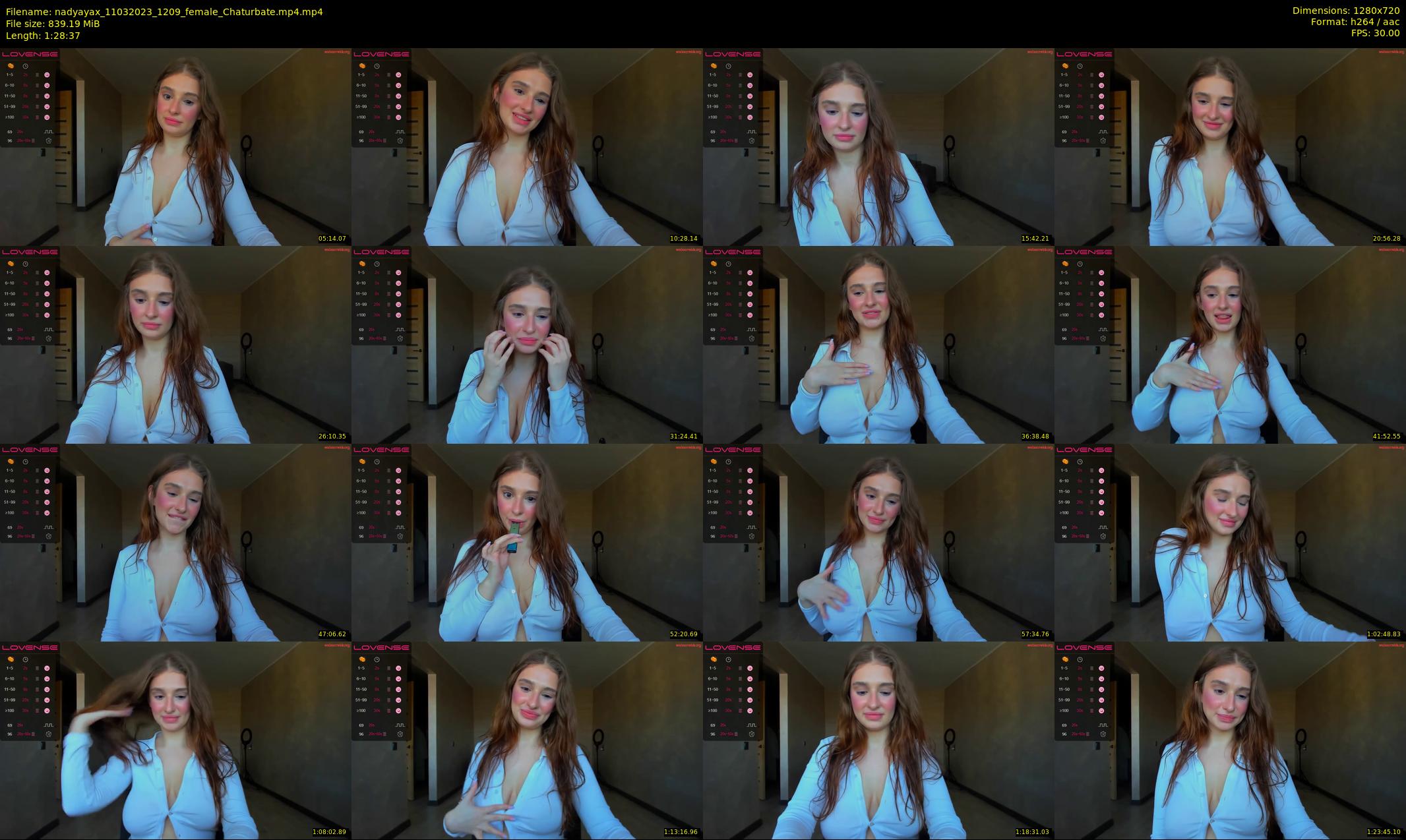 nadyayax — 89 minute Chaturbate female cam show recording, 720p, Mar 11, 2023
