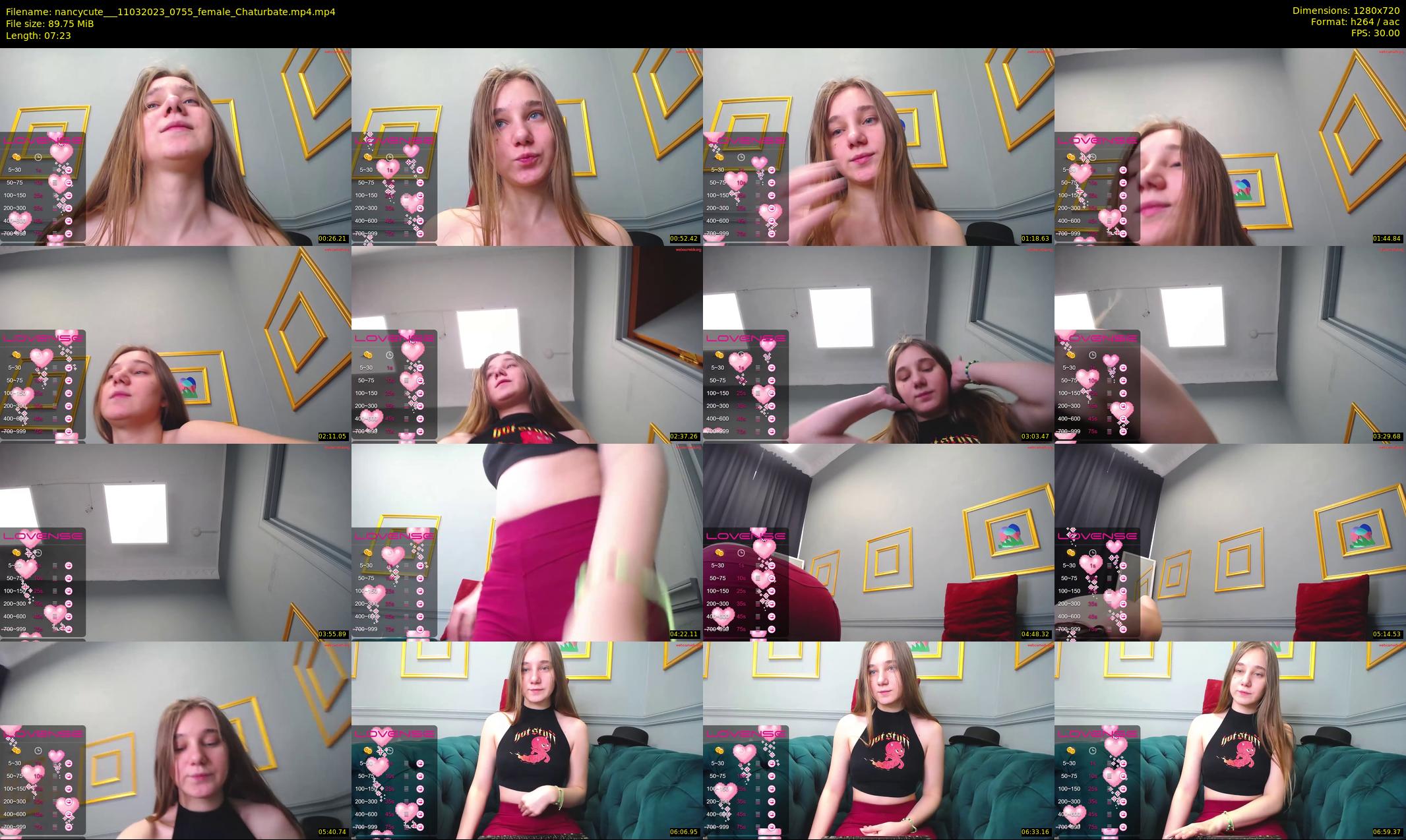 nancycute__ — 8 minute Chaturbate female cam show recording, 720p, Mar 11, 2023