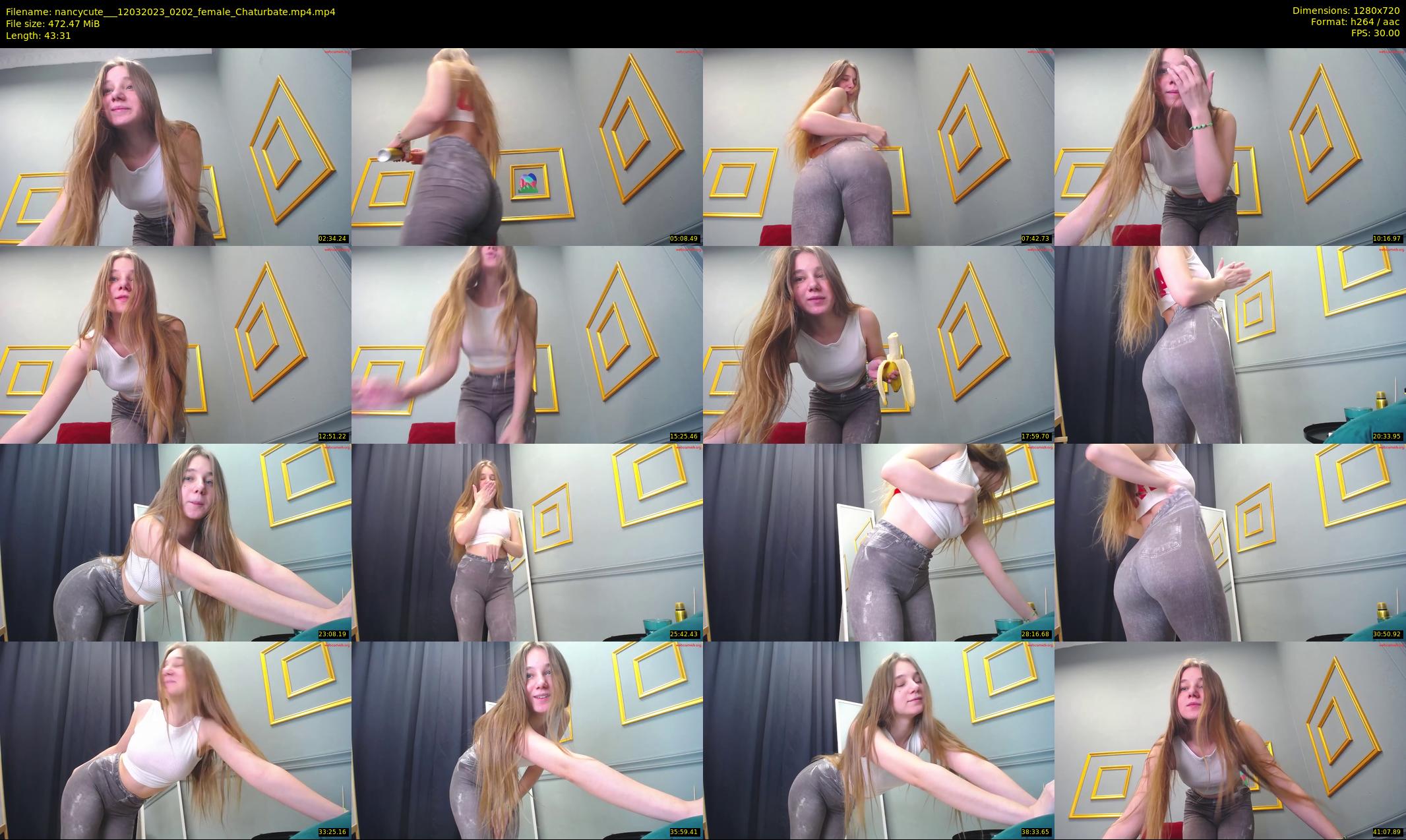 nancycute__ — 44 minute Chaturbate female cam show recording, 720p, Mar 12, 2023