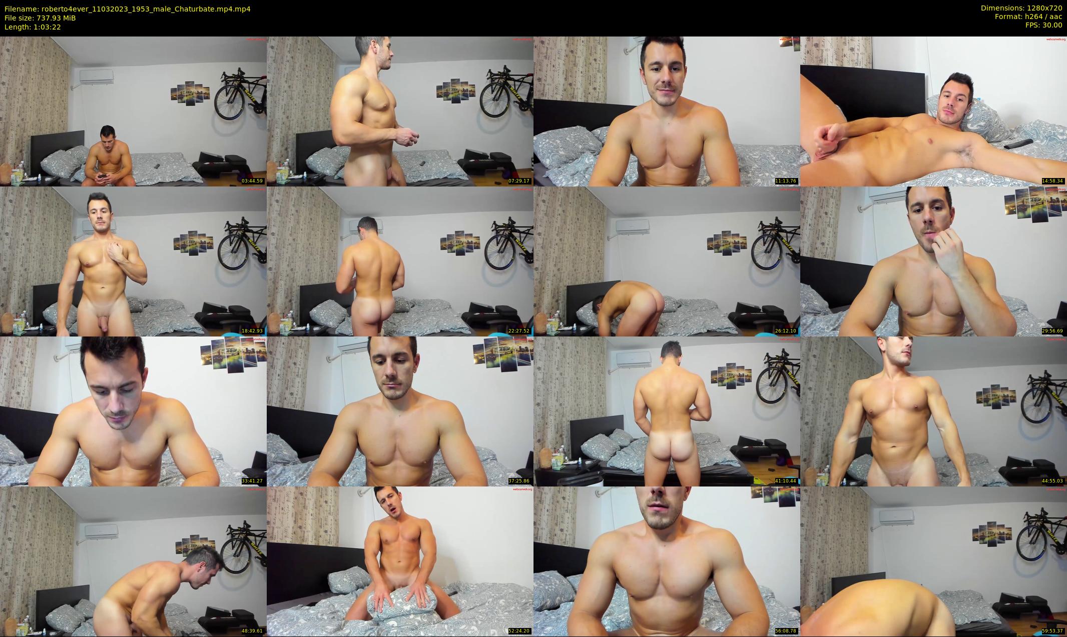 roberto4ever — 64 minute Chaturbate male cam show recording, 720p, Mar 11, 2023
