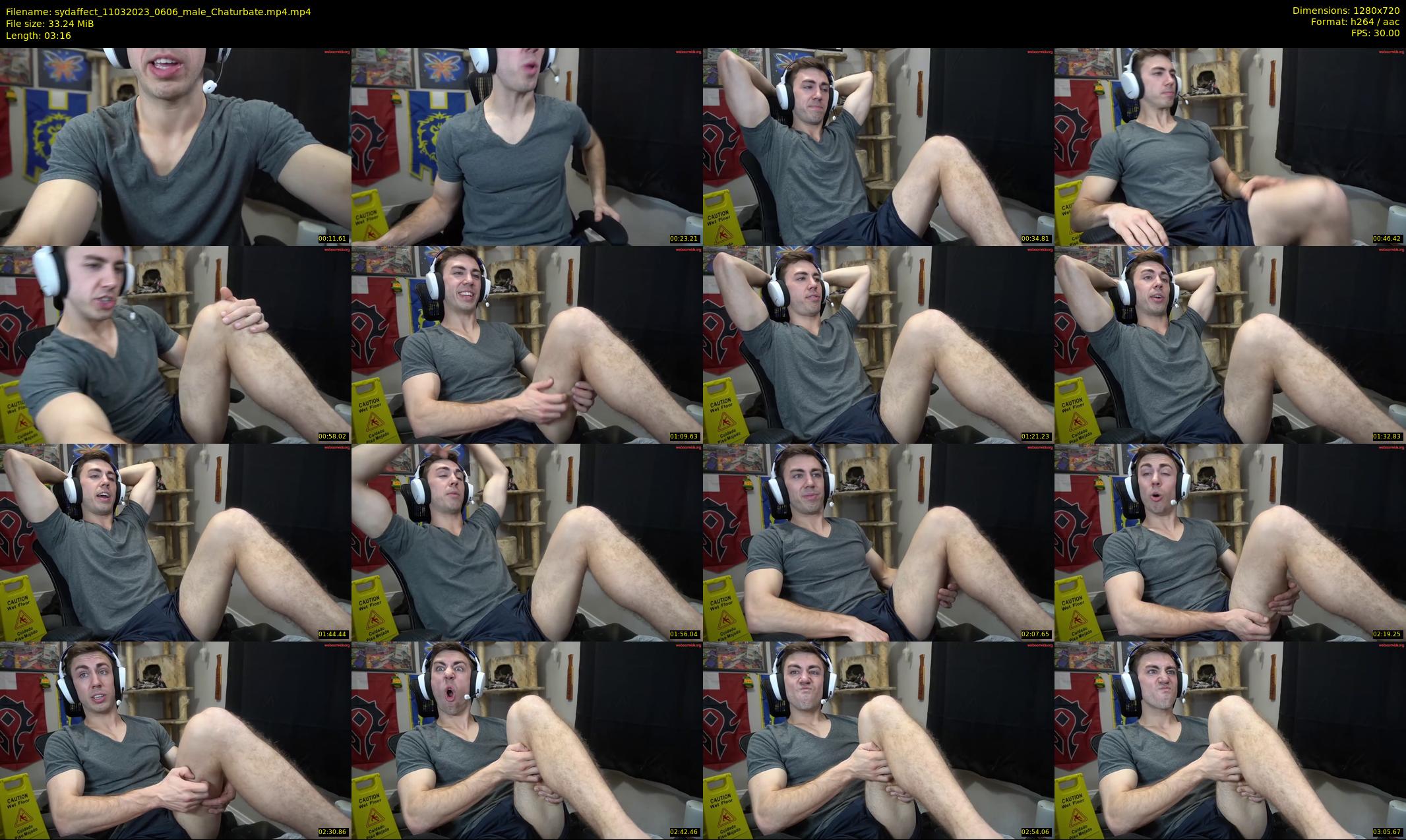 sydaffect — 4 minute Chaturbate male cam show recording, 720p, Mar 11, 2023