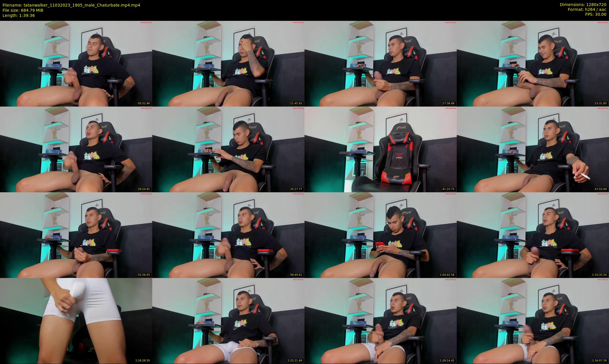 tatanwalker — 100 minute Chaturbate male cam show recording, 720p, Mar 11, 2023