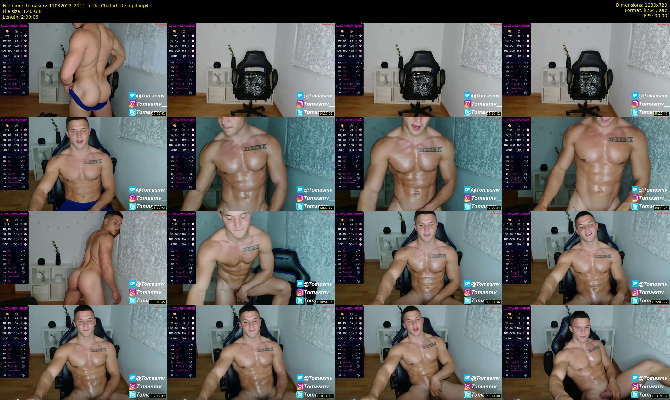 tomasmv — 121 minute Chaturbate male cam show recording, 720p, Mar 11, 2023