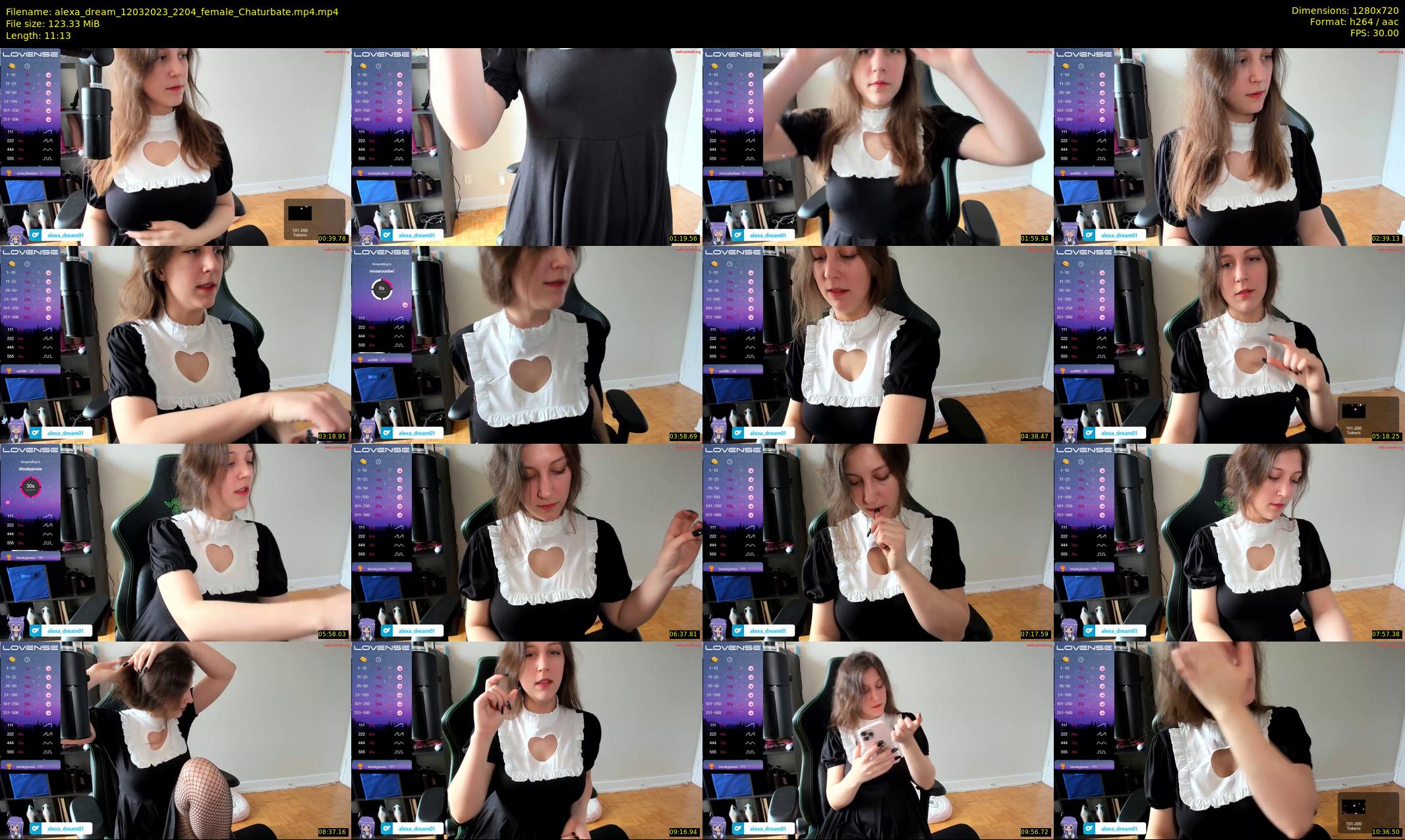 alexa_dream — 12 minute Chaturbate female cam show recording, 720p, Mar 12, 2023
