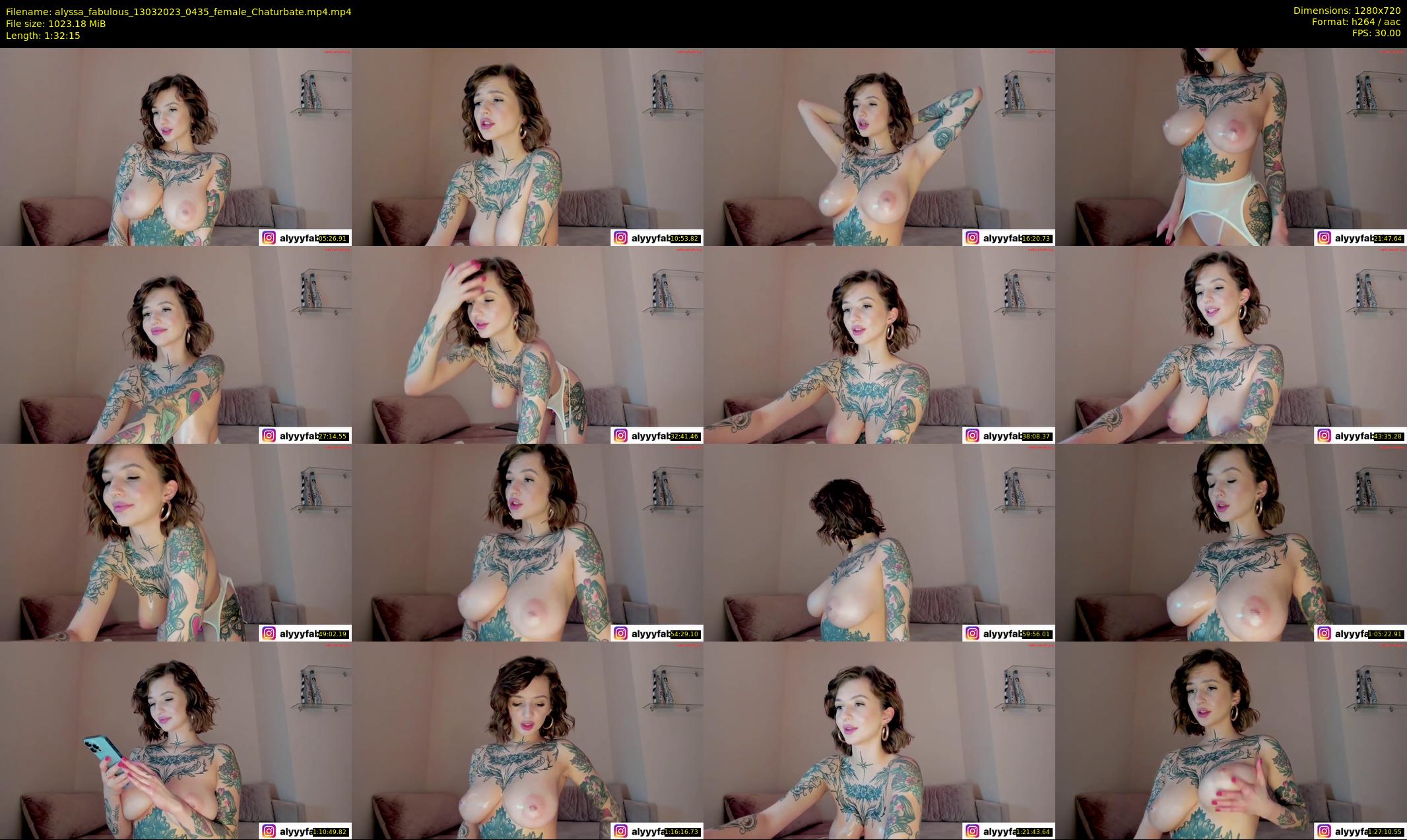 alyssa_fabulous — 93 minute Chaturbate female cam show recording, 720p, Mar 13, 2023
