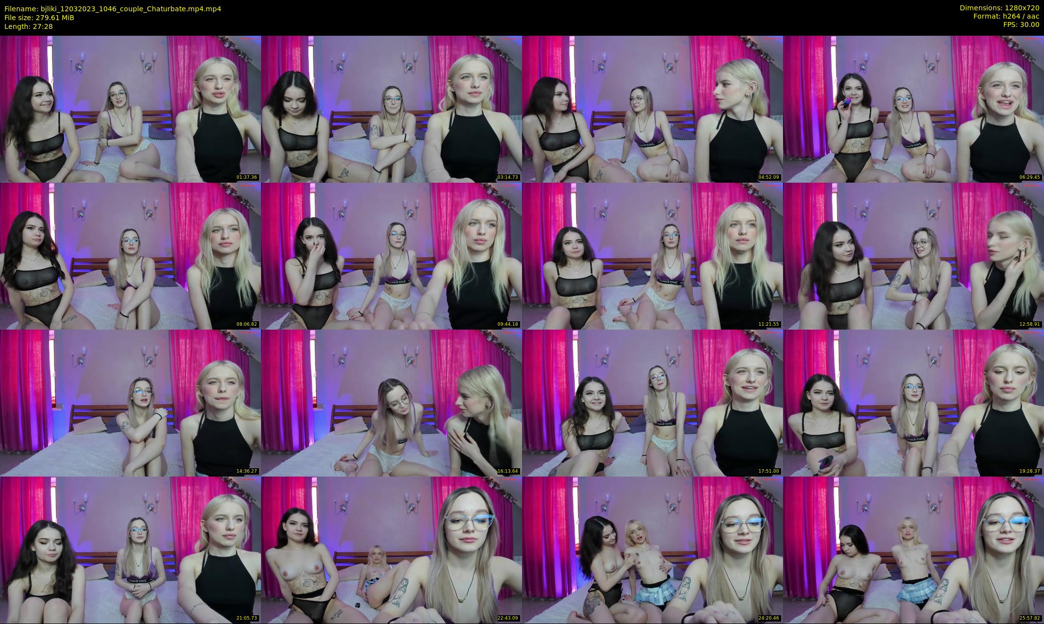 bjliki — 28 minute Chaturbate couple cam show recording, 720p, Mar 12, 2023