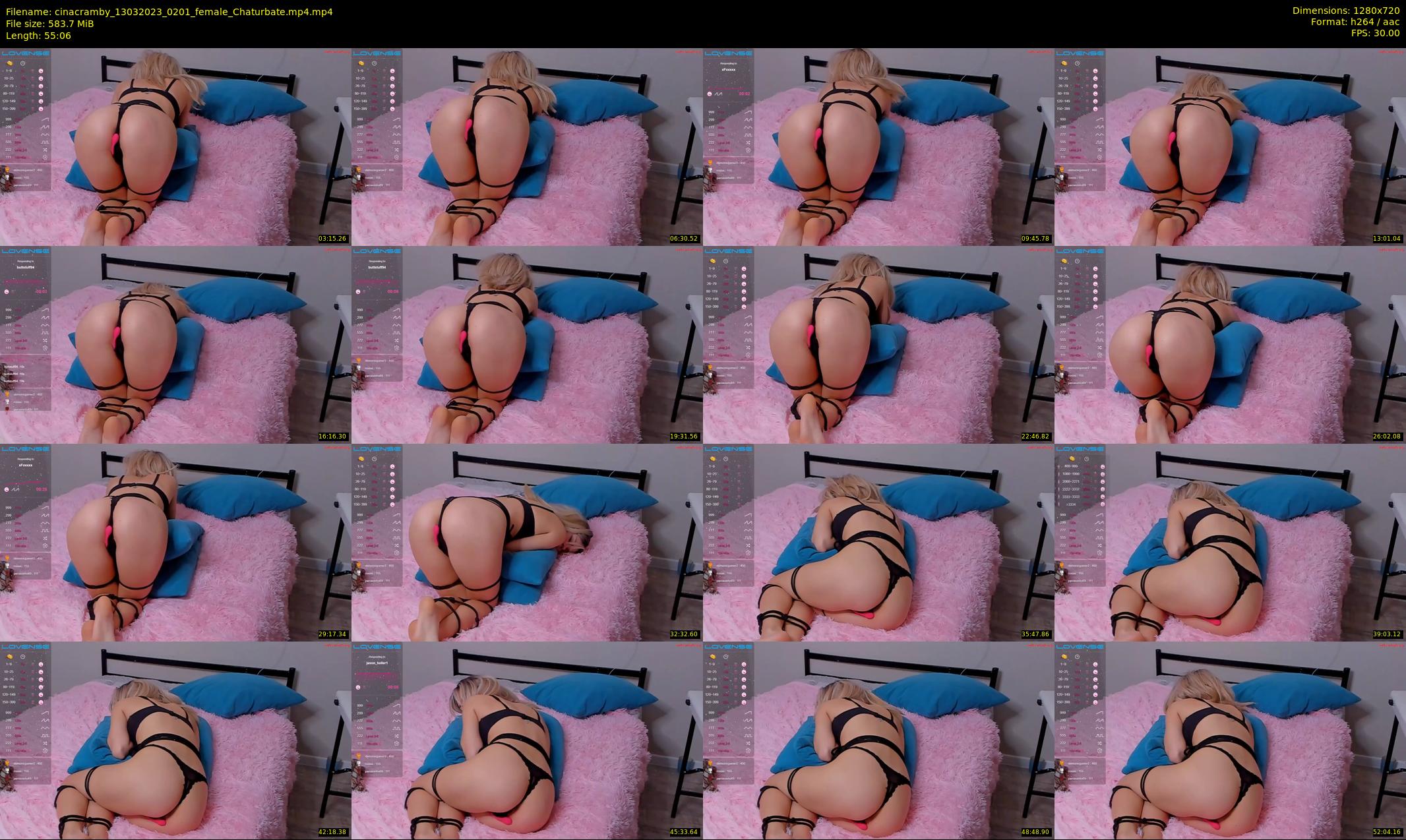 cinacramby — 56 minute Chaturbate female cam show recording, 720p, Mar 13, 2023