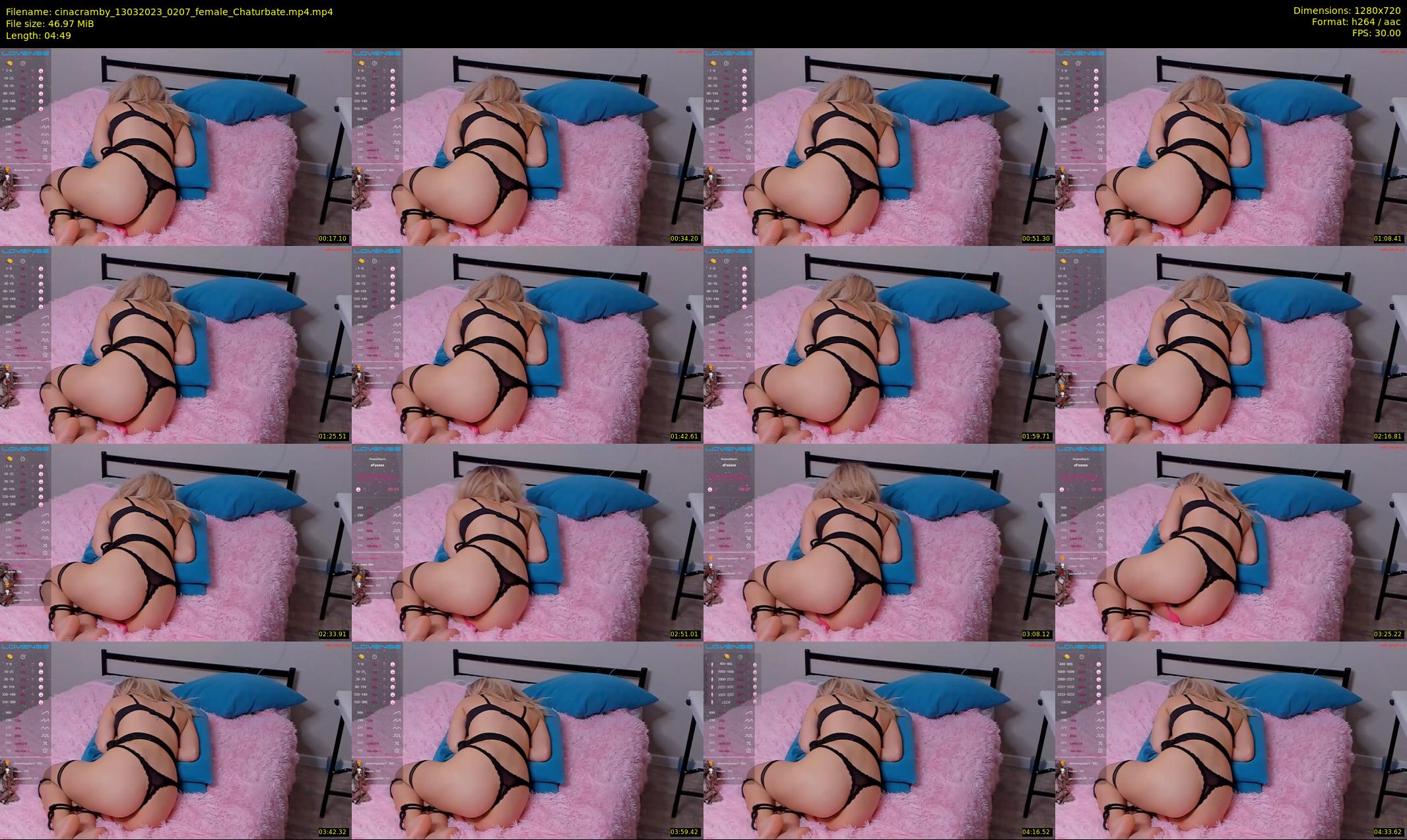 cinacramby — 5 minute Chaturbate female cam show recording, 720p, Mar 13, 2023