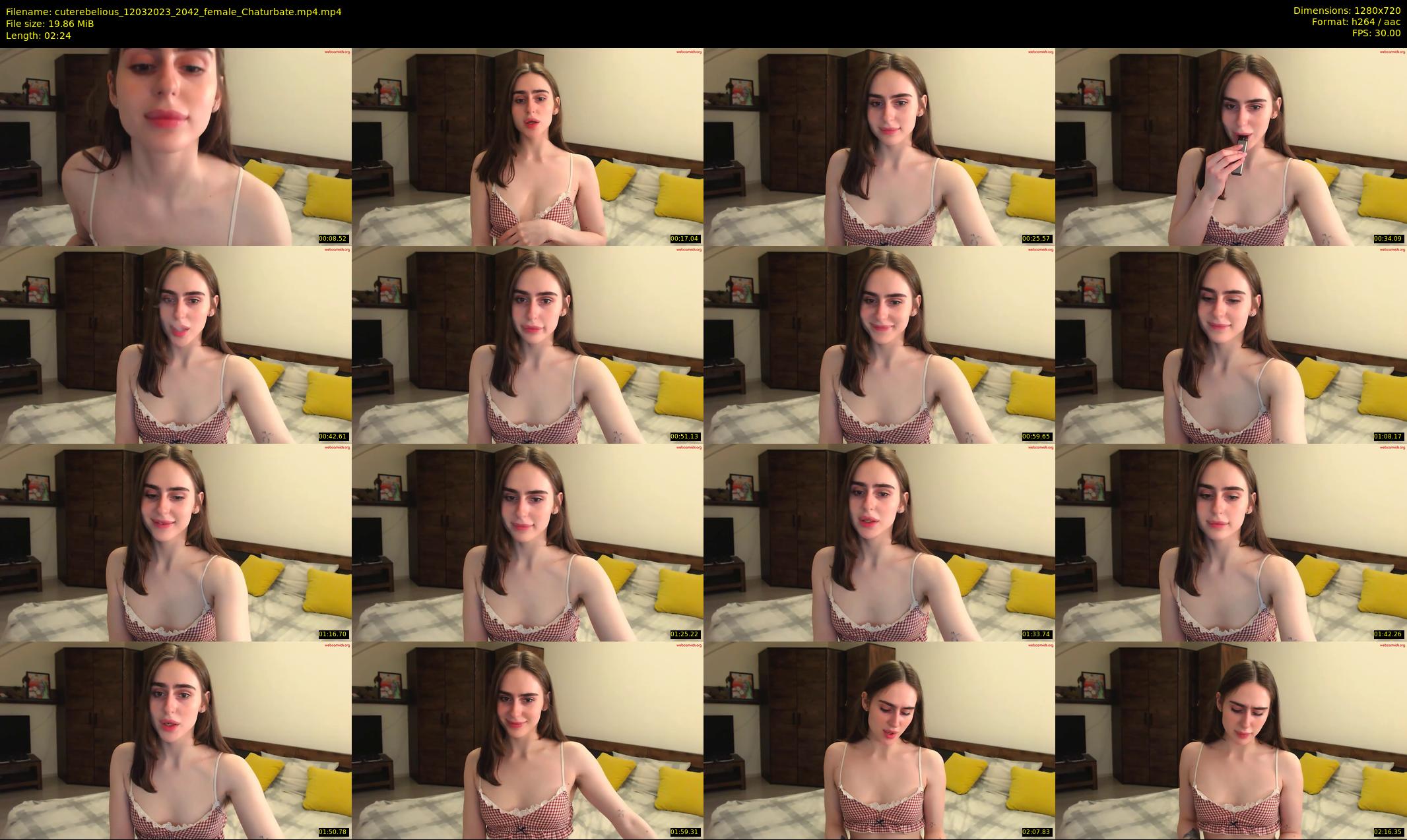 cuterebelious — 3 minute Chaturbate female cam show recording, 720p, Mar 12, 2023