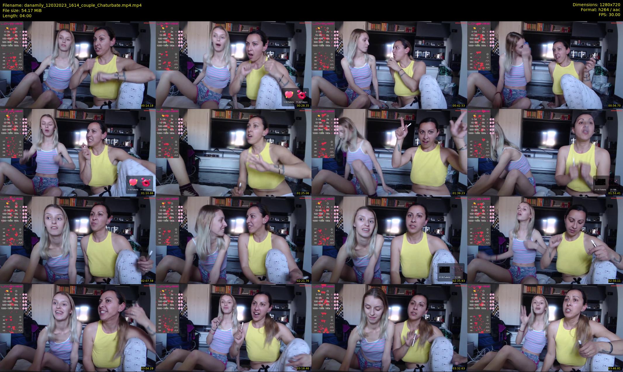 danamily — 4 minute Chaturbate female cam show recording, 720p, Mar 12, 2023