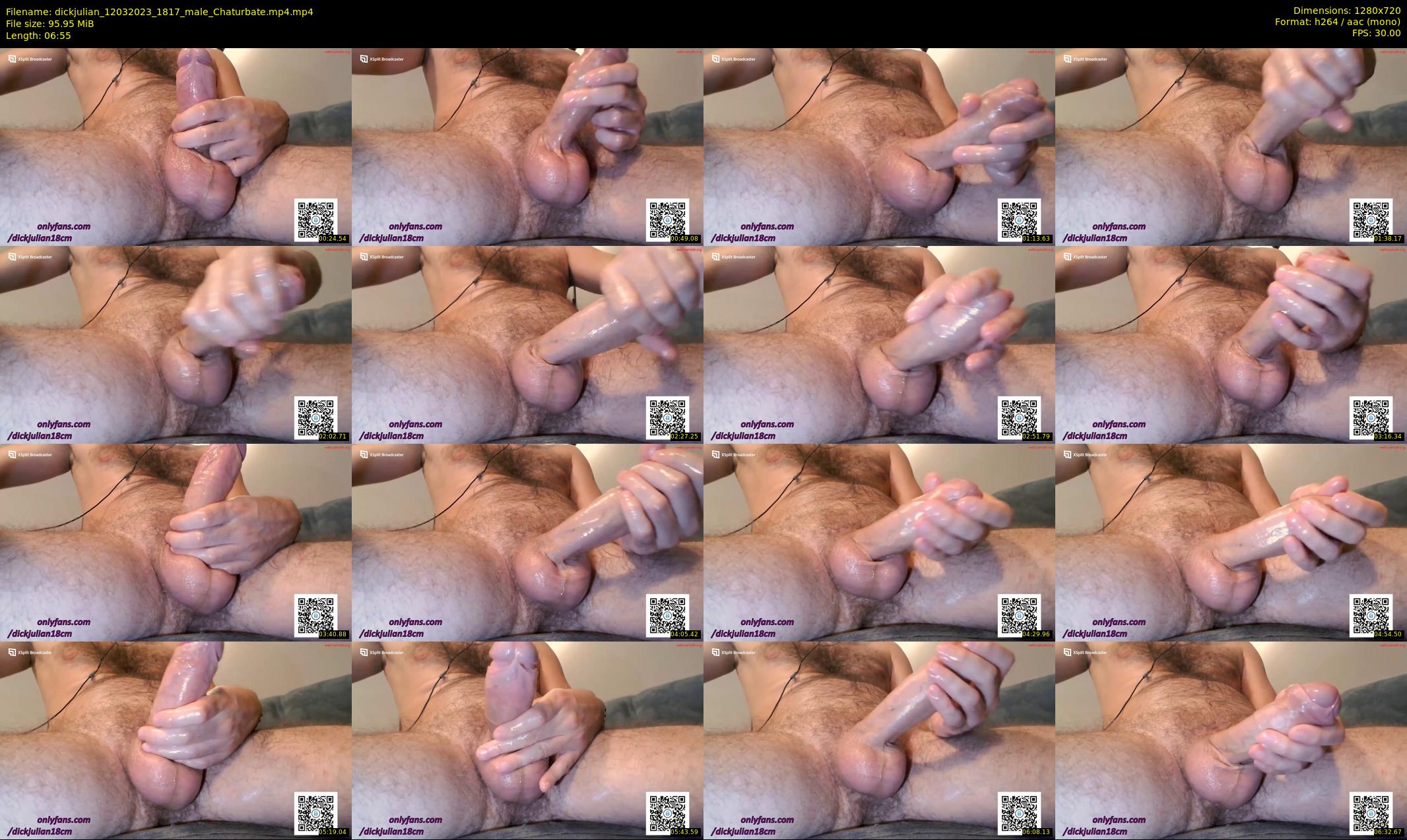 dickjulian — 7 minute Chaturbate male cam show recording, 720p, Mar 12, 2023