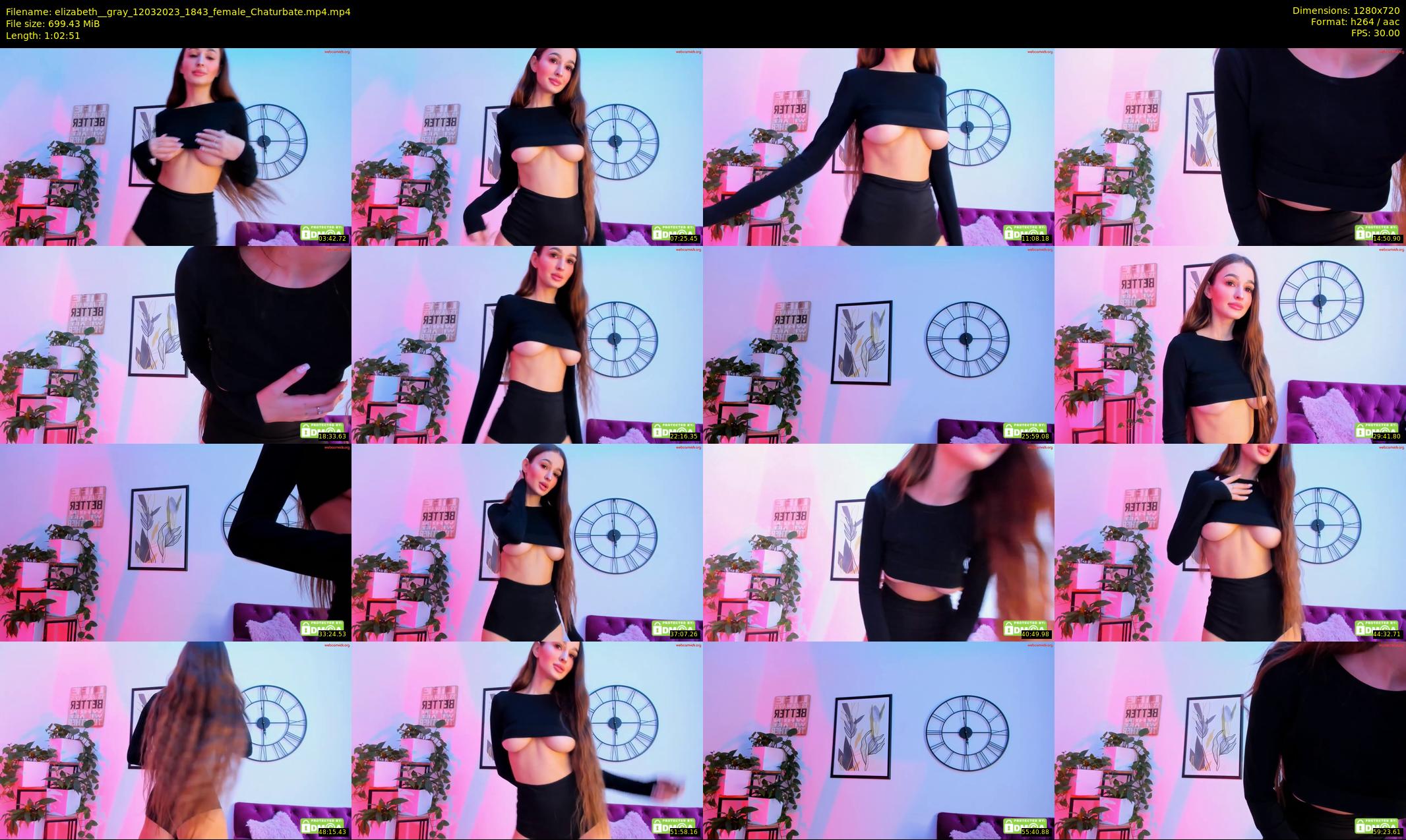 elizabeth__gray — 63 minute Chaturbate female cam show recording, 720p, Mar 12, 2023