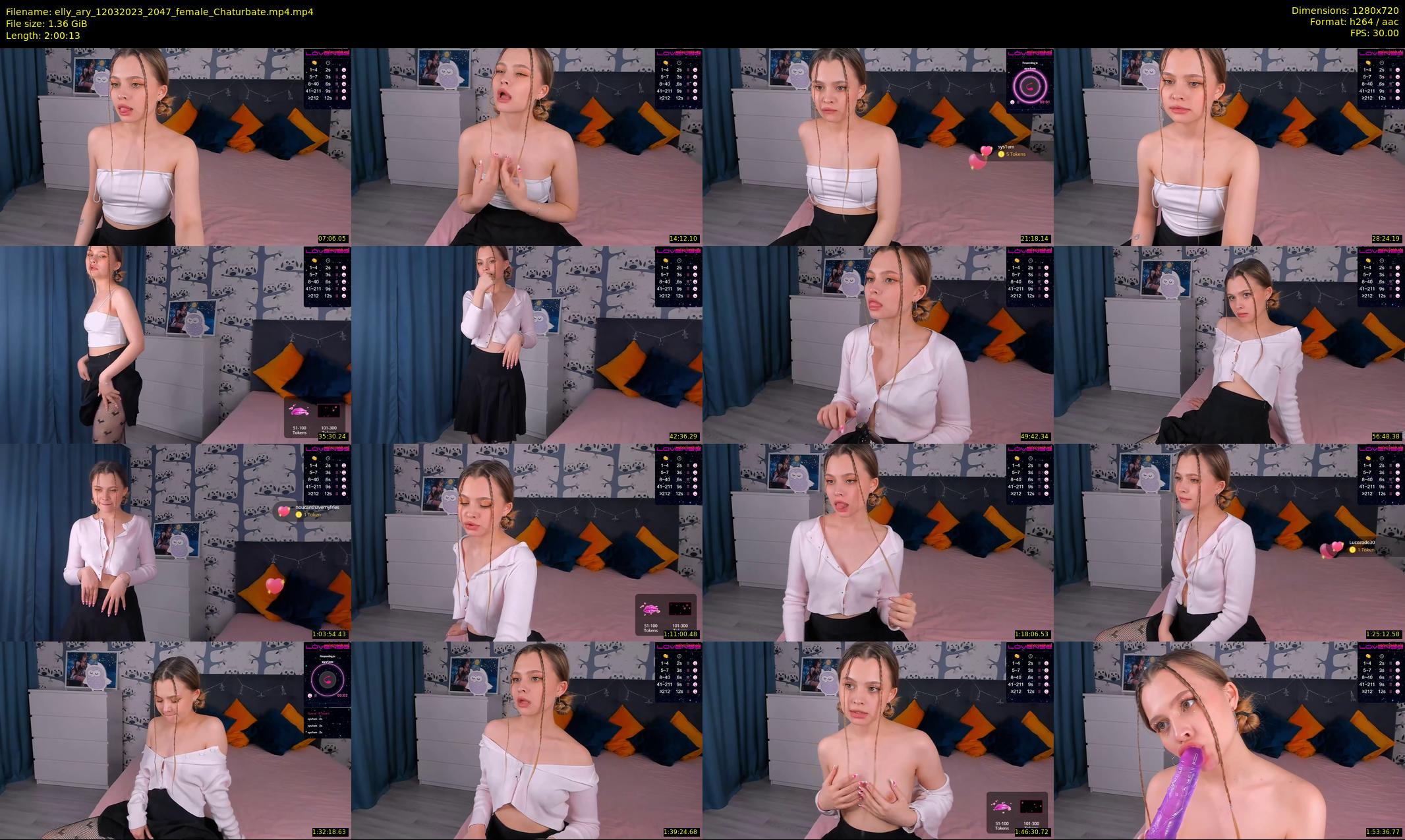 elly_ary — 121 minute Chaturbate female cam show recording, 720p, Mar 12, 2023