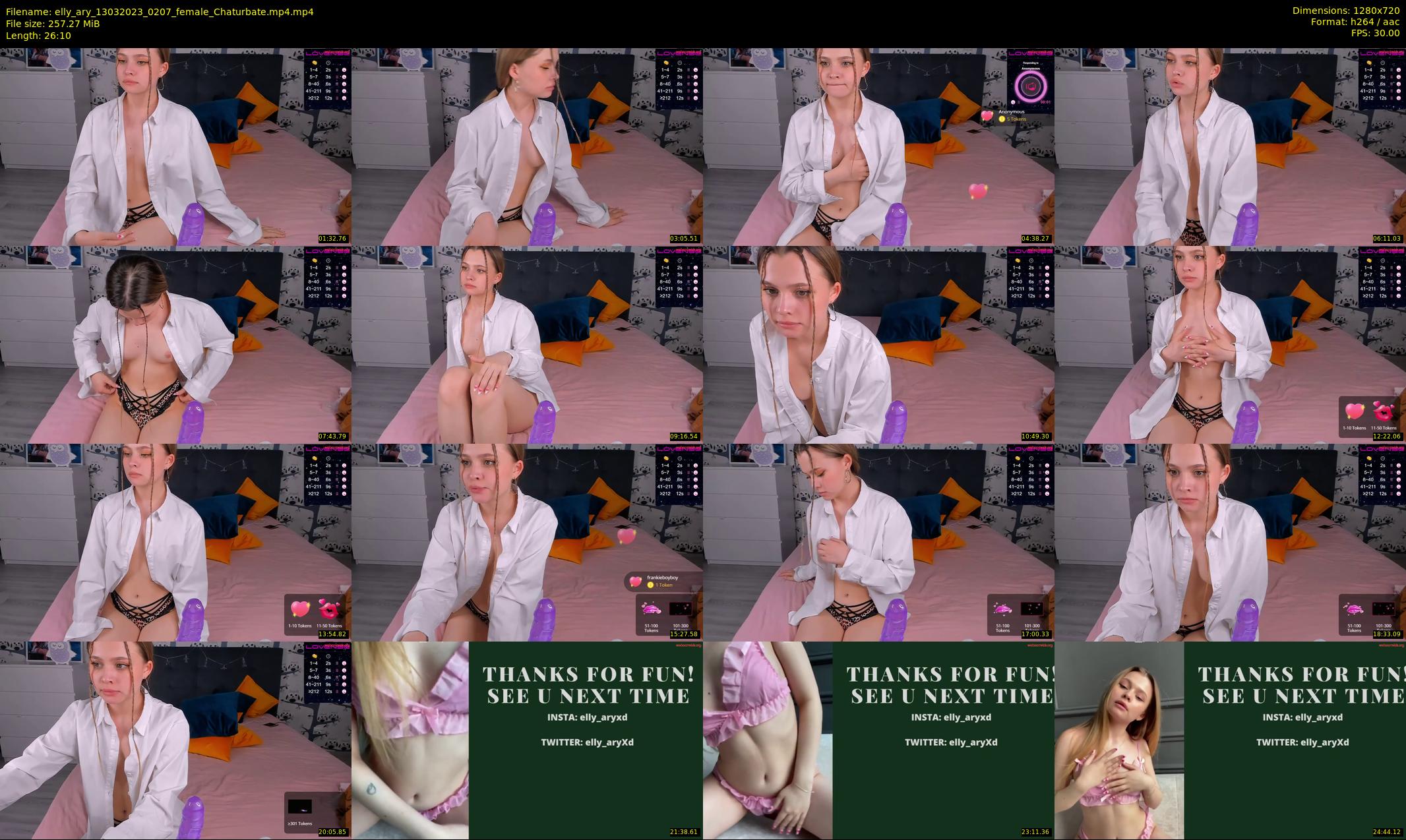 elly_ary — 27 minute Chaturbate female cam show recording, 720p, Mar 13, 2023