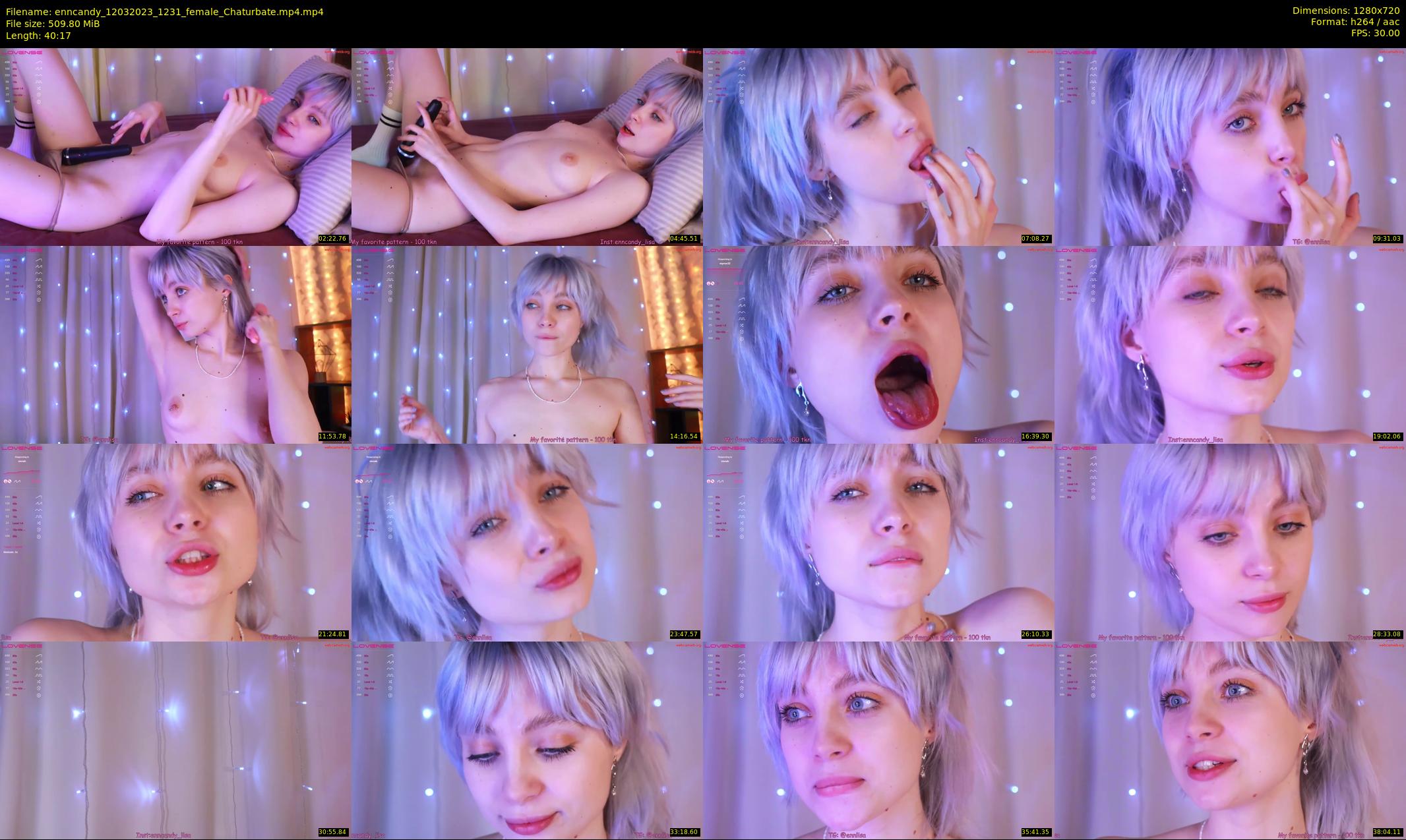 enncandy — 41 minute Chaturbate female cam show recording, 720p, Mar 12, 2023