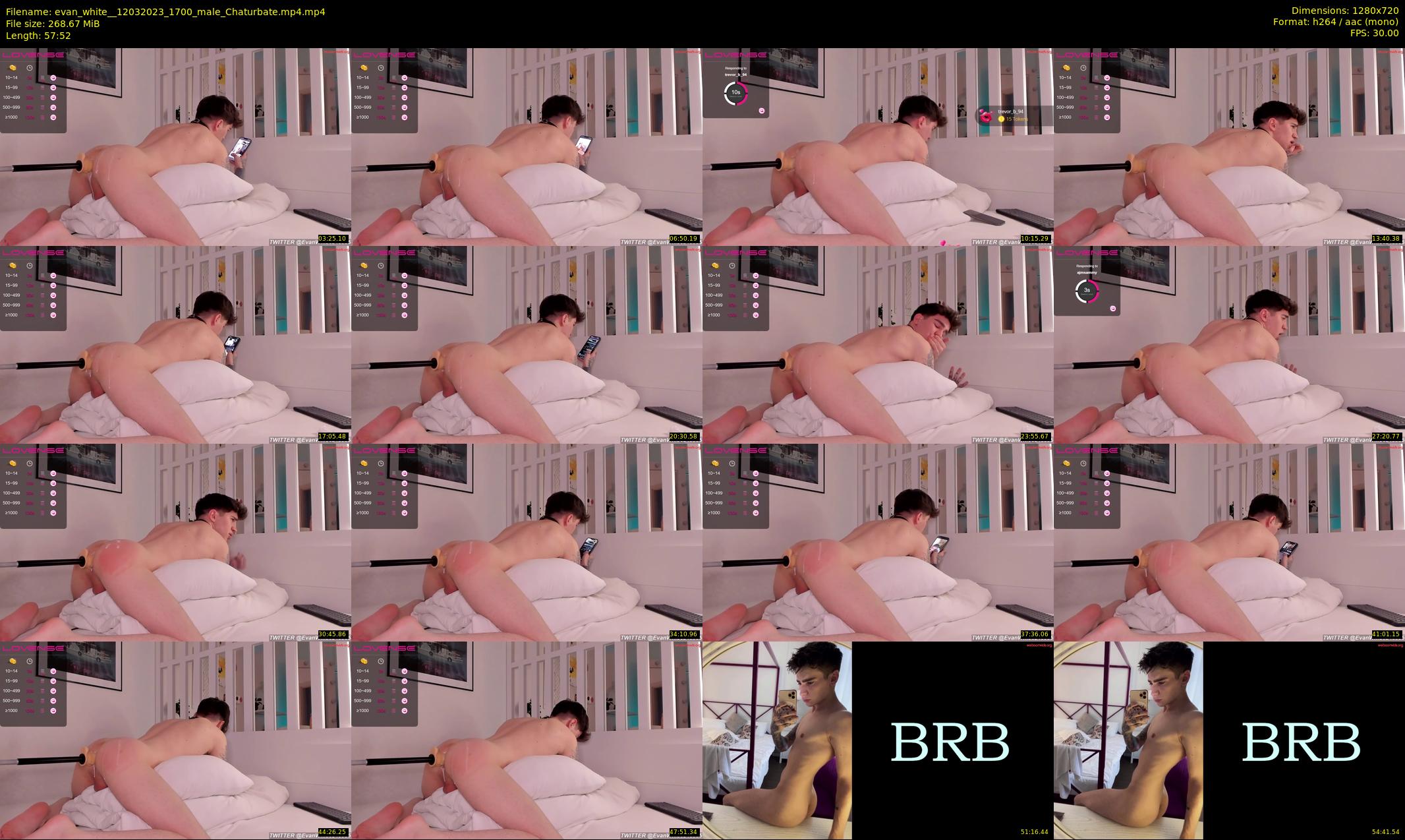 evan_white_ — 58 minute Chaturbate male cam show recording, 720p, Mar 12, 2023