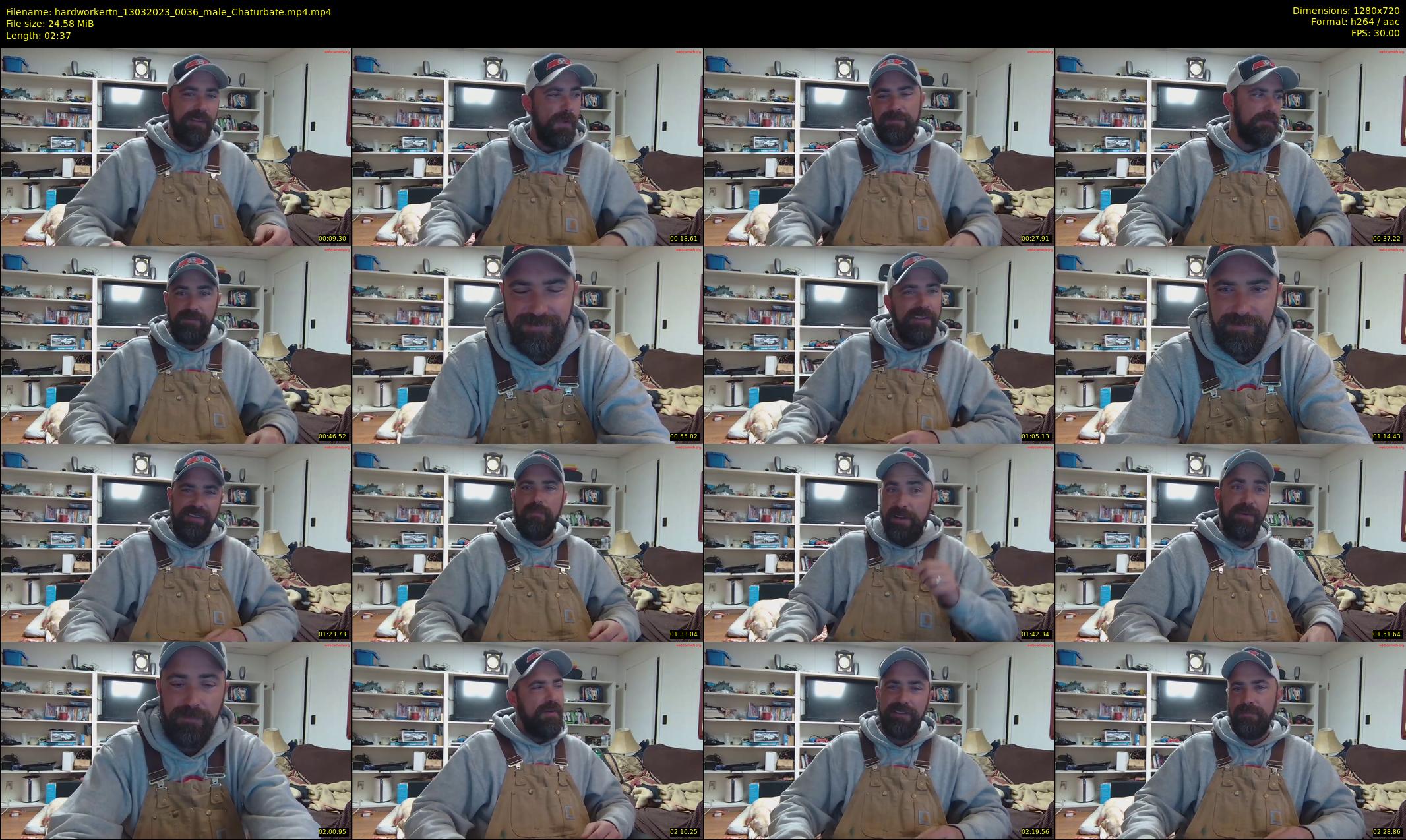hardworkertn — 3 minute Chaturbate male cam show recording, 720p, Mar 13, 2023