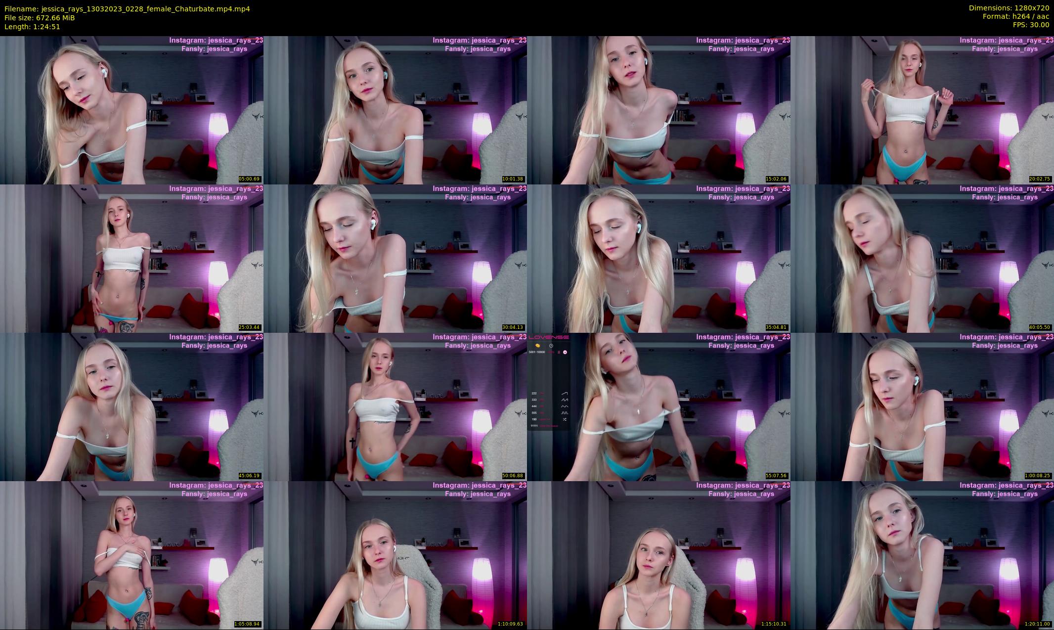 jessica_rays — 85 minute Chaturbate couple cam show recording, 720p, Mar 13, 2023