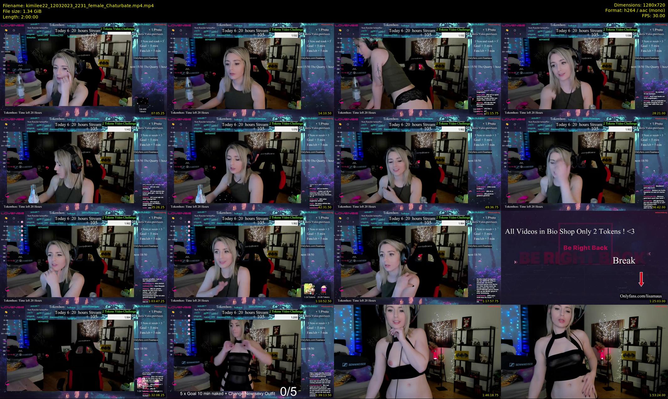 kimilee22 — 120 minute Chaturbate female cam show recording, 720p, Mar 12, 2023