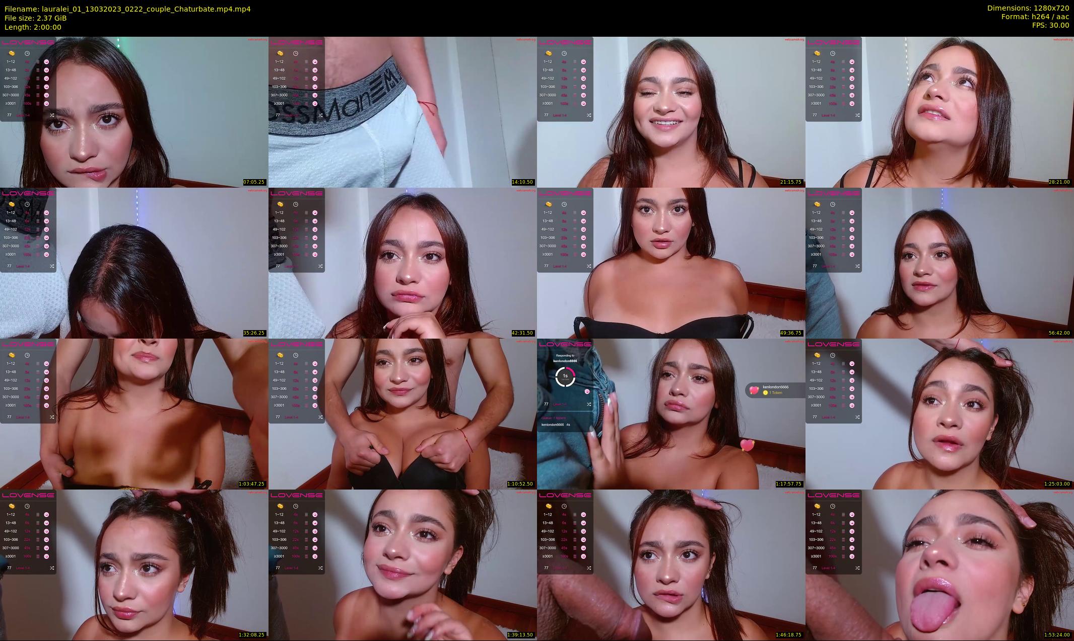 lauralei_01 — 120 minute Chaturbate couple cam show recording, 720p, Mar 13, 2023