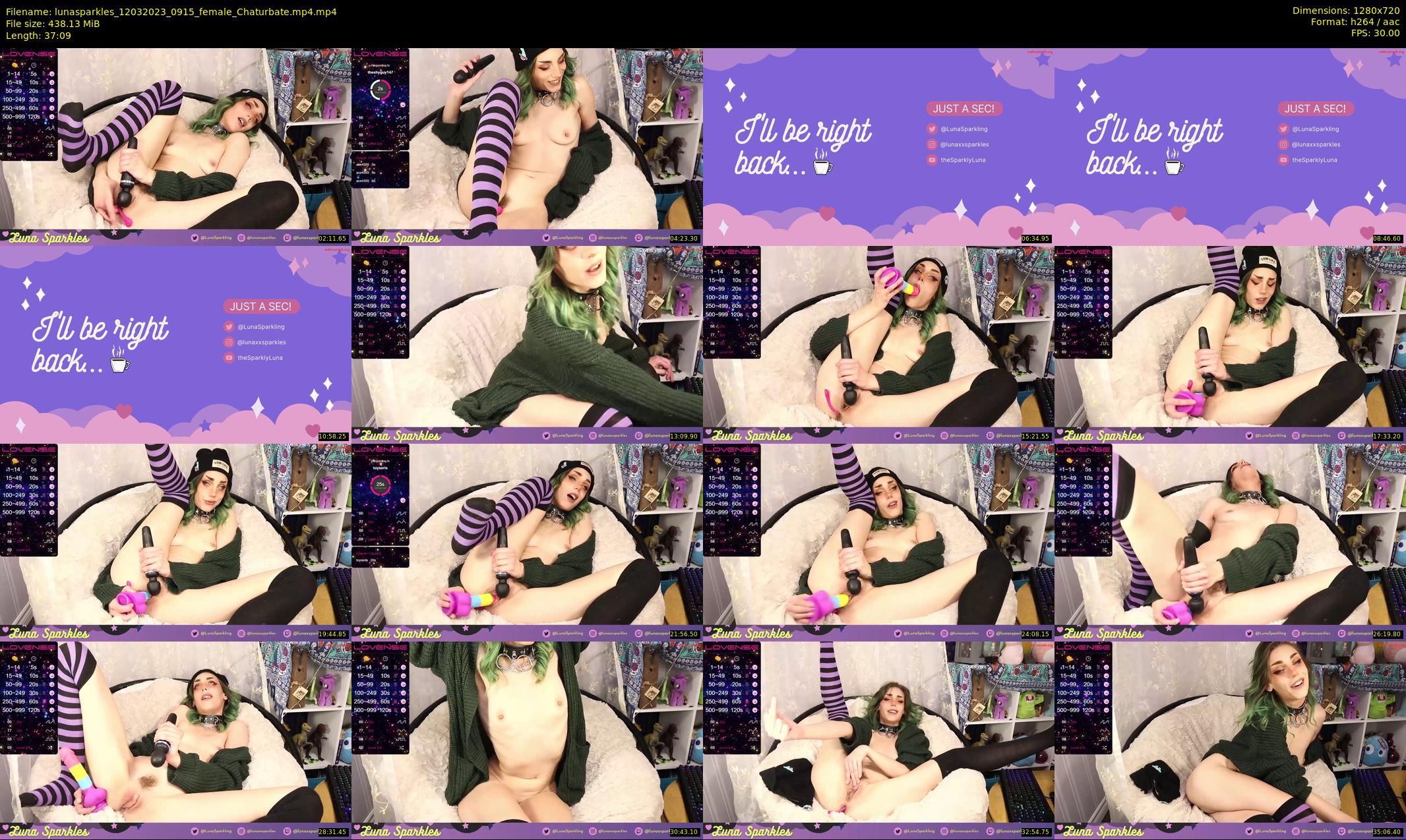 lunasparkles — 38 minute Chaturbate female cam show recording, 720p, Mar 12, 2023