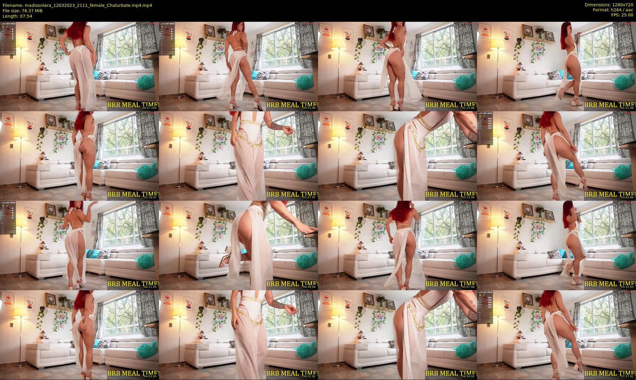 madisonlara — 8 minute Chaturbate female cam show recording, 720p, Mar 12, 2023