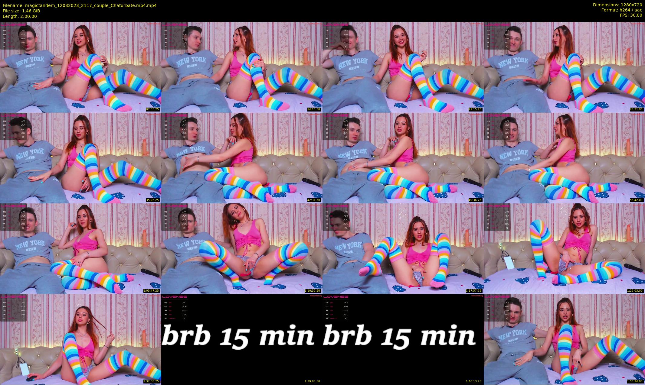magictandem — 120 minute Chaturbate couple cam show recording, 720p, Mar 12, 2023