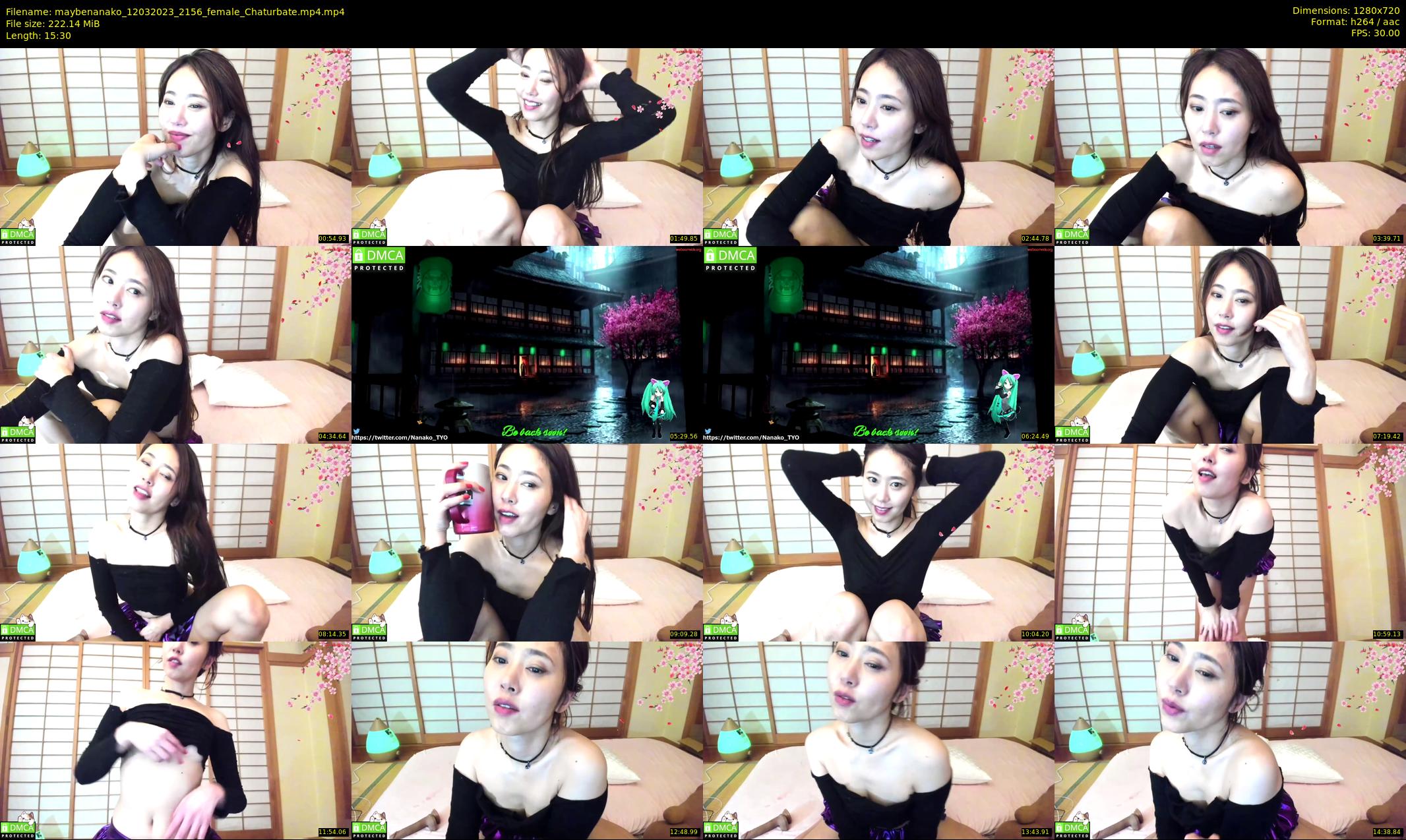 maybenanako — 16 minute Chaturbate female cam show recording, 720p, Mar 12, 2023