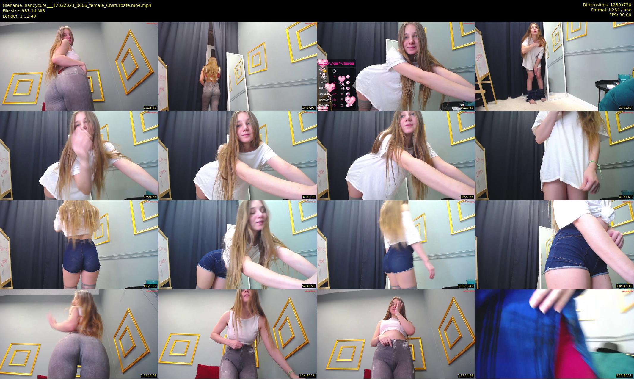 nancycute__ — 93 minute Chaturbate female cam show recording, 720p, Mar 12, 2023