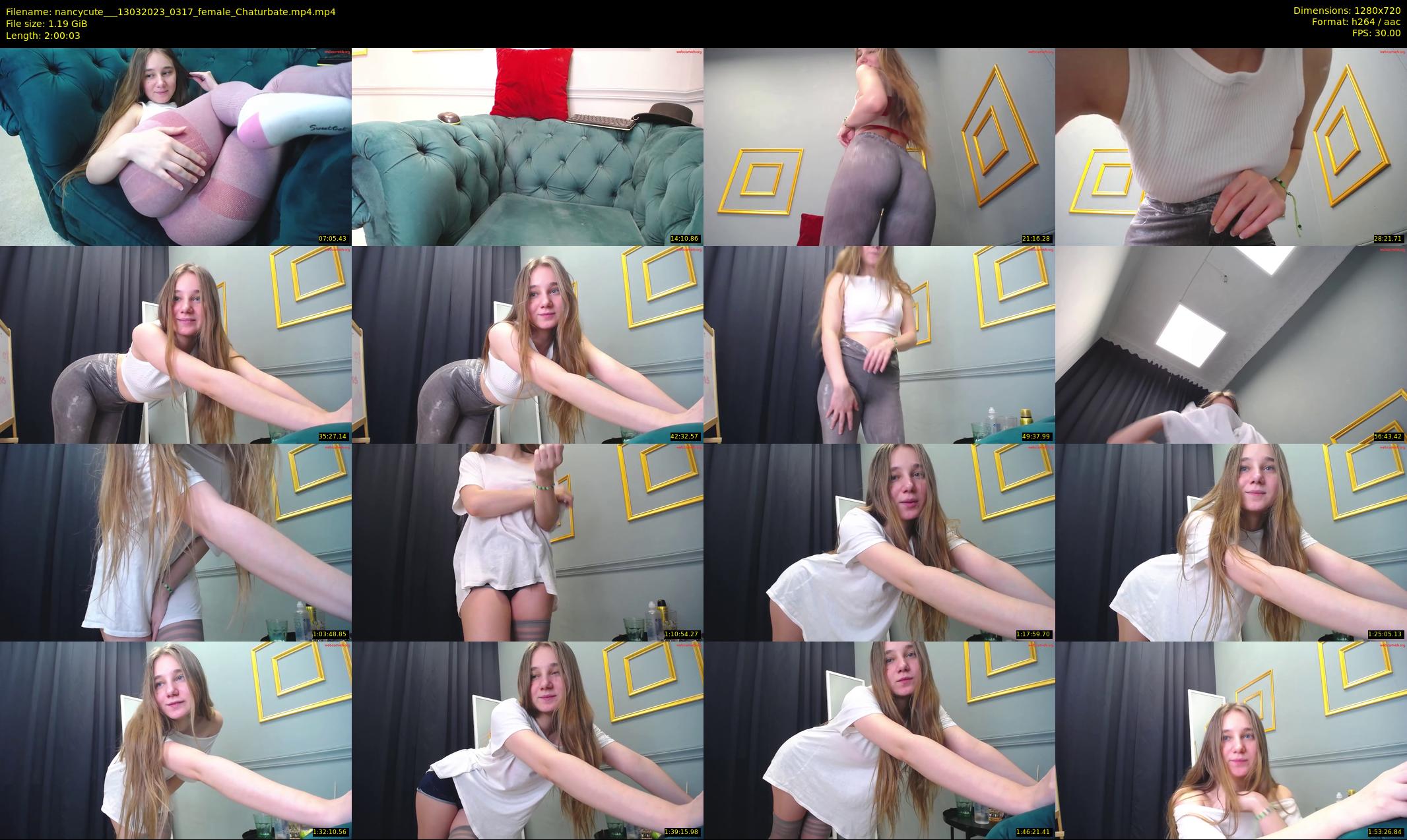nancycute__ — 121 minute Chaturbate female cam show recording, 720p, Mar 13, 2023