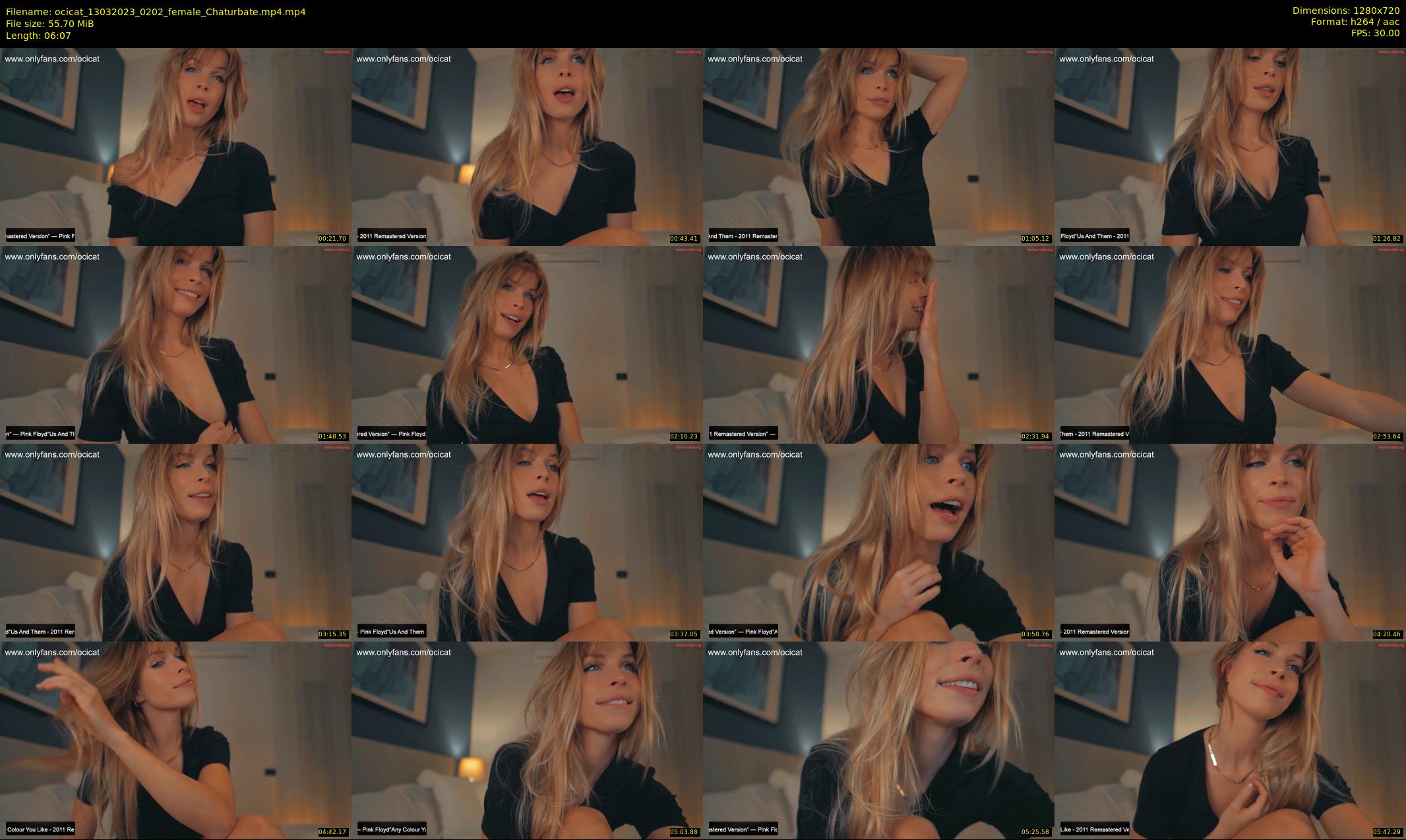 ocicat — 7 minute Chaturbate female cam show recording, 720p, Mar 13, 2023