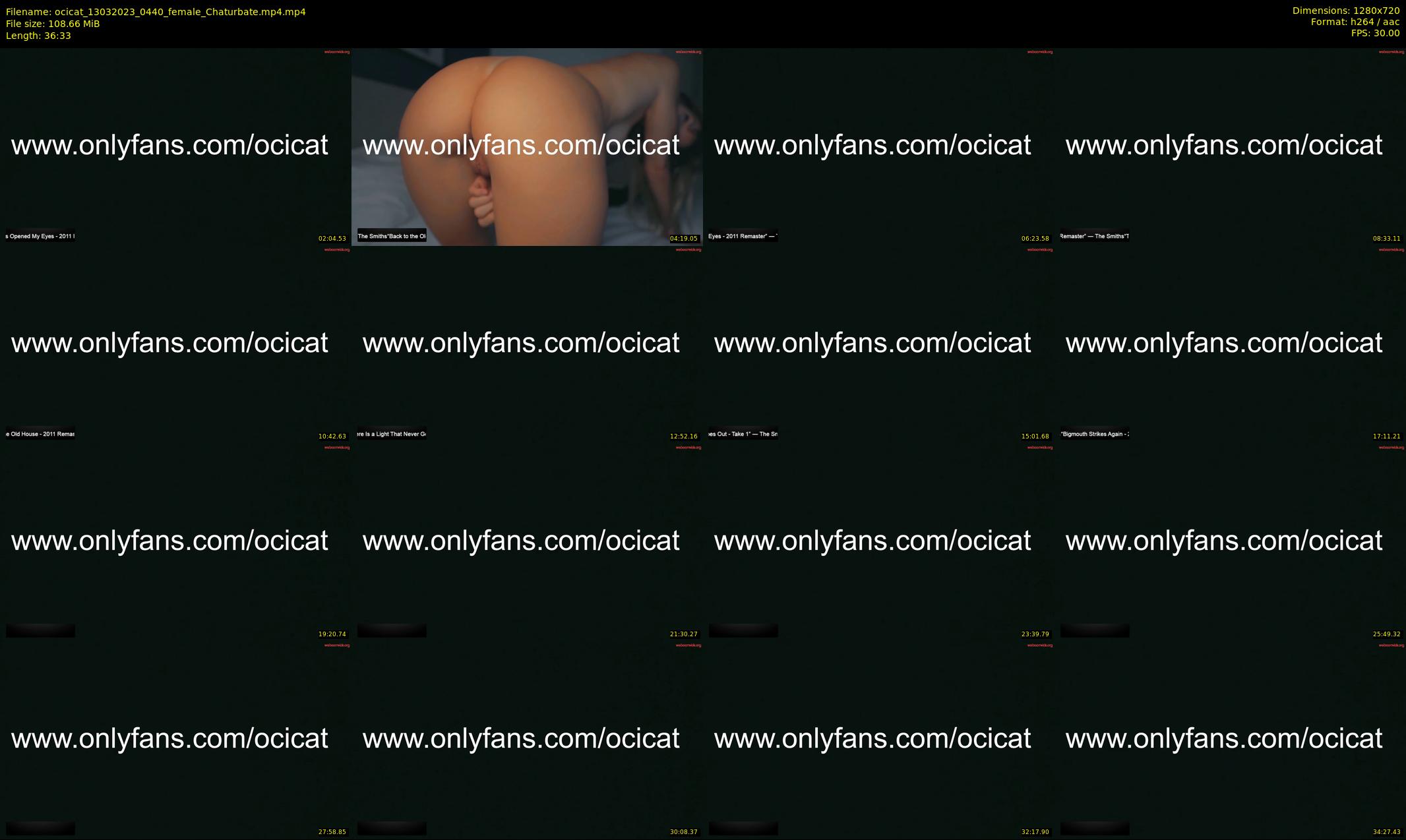 ocicat — 37 minute Chaturbate female cam show recording, 720p, Mar 13, 2023